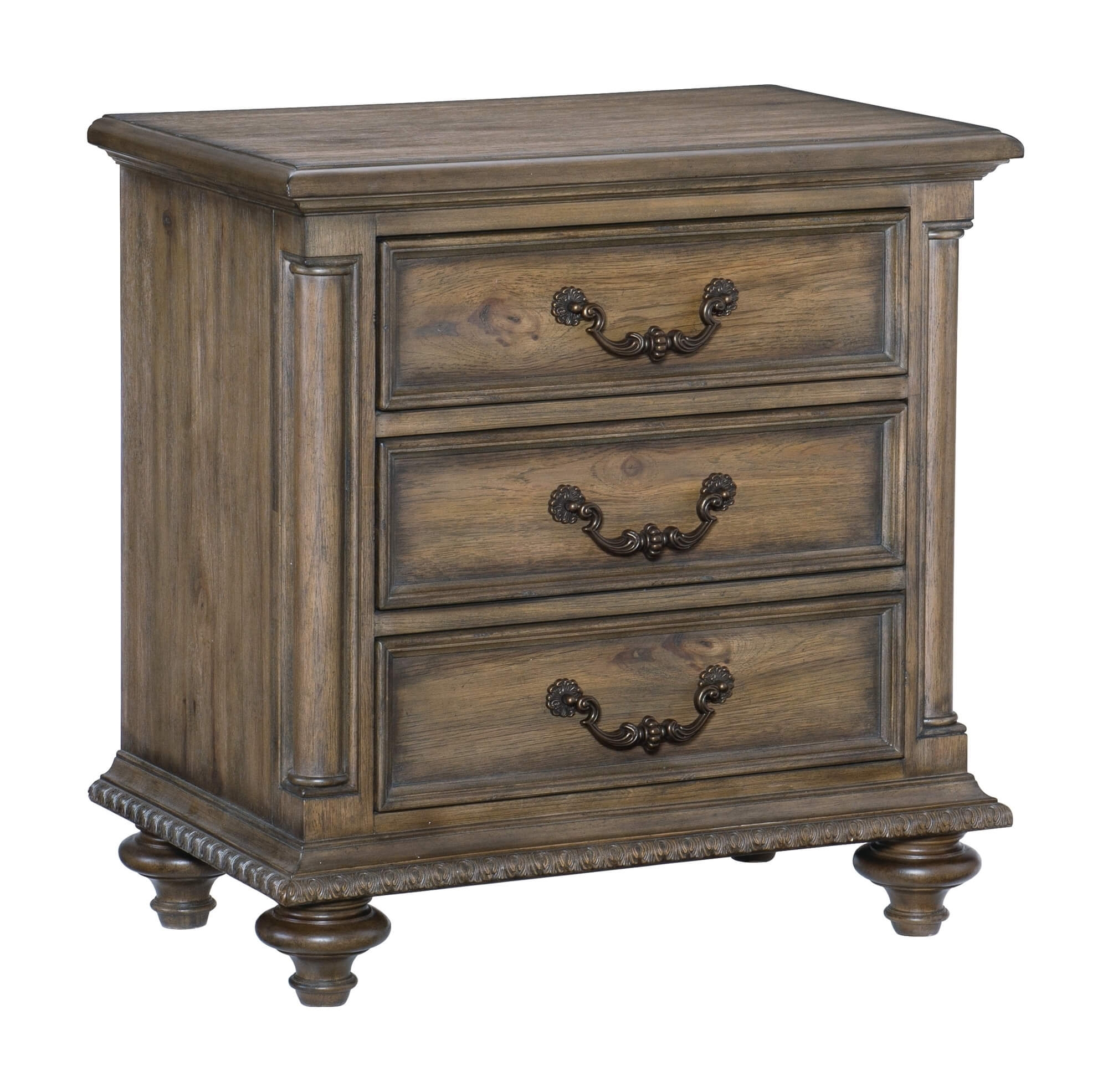 Rachelle Fabric/Wood Bed/Wood Veneer Tufted Bedroom Set