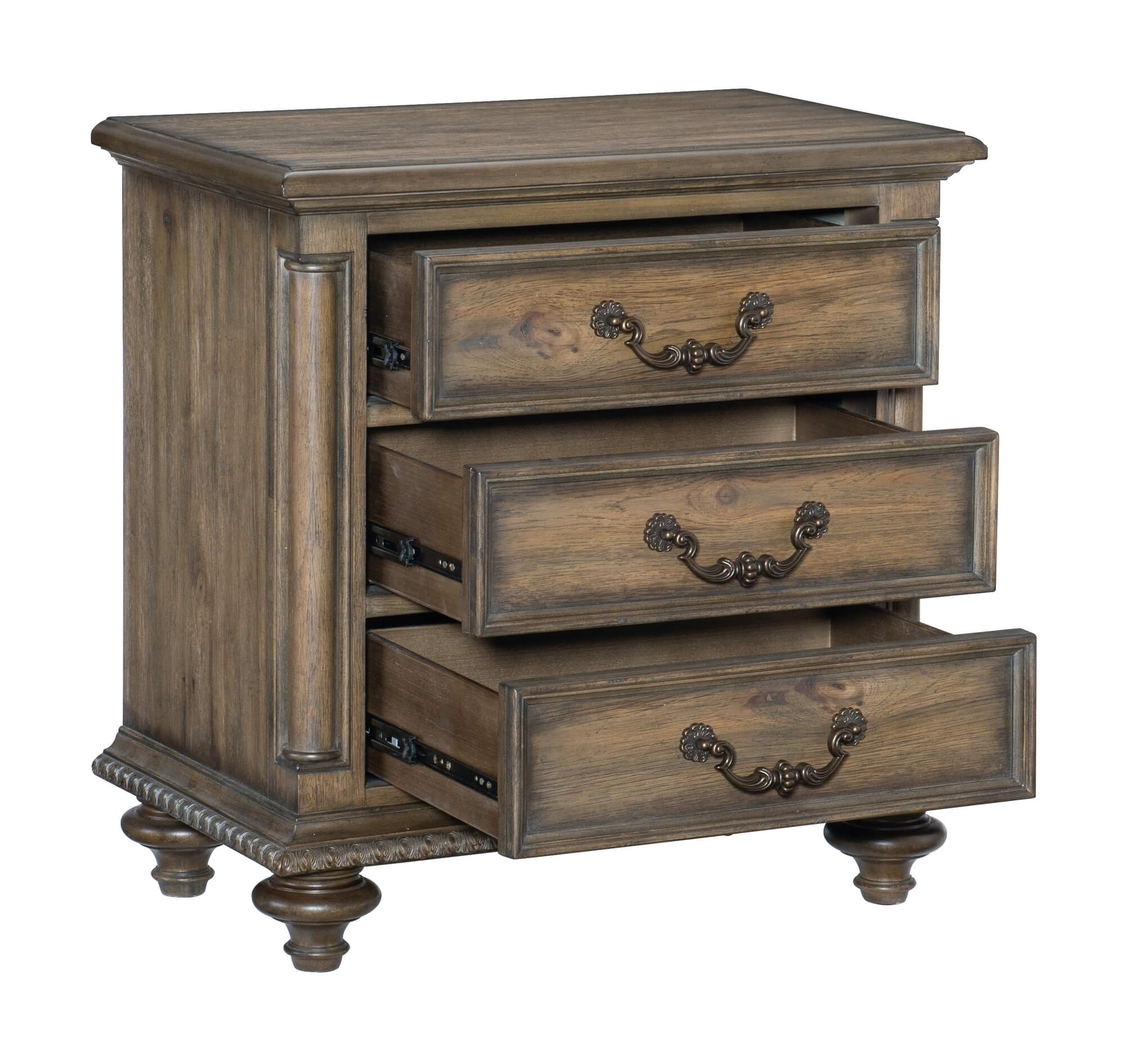 Rachelle Wood/Wood Veneer Nightstand