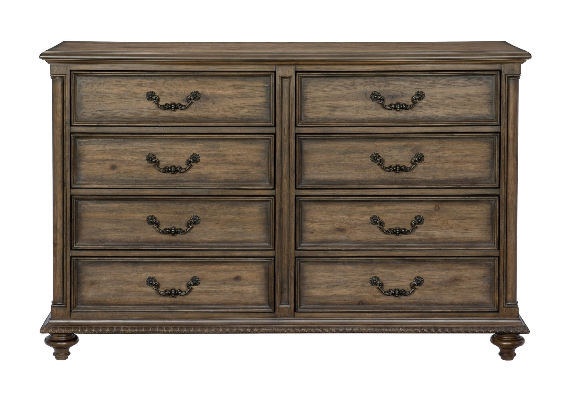 Rachelle Fabric/Wood Bed/Wood Veneer Tufted Bedroom Set