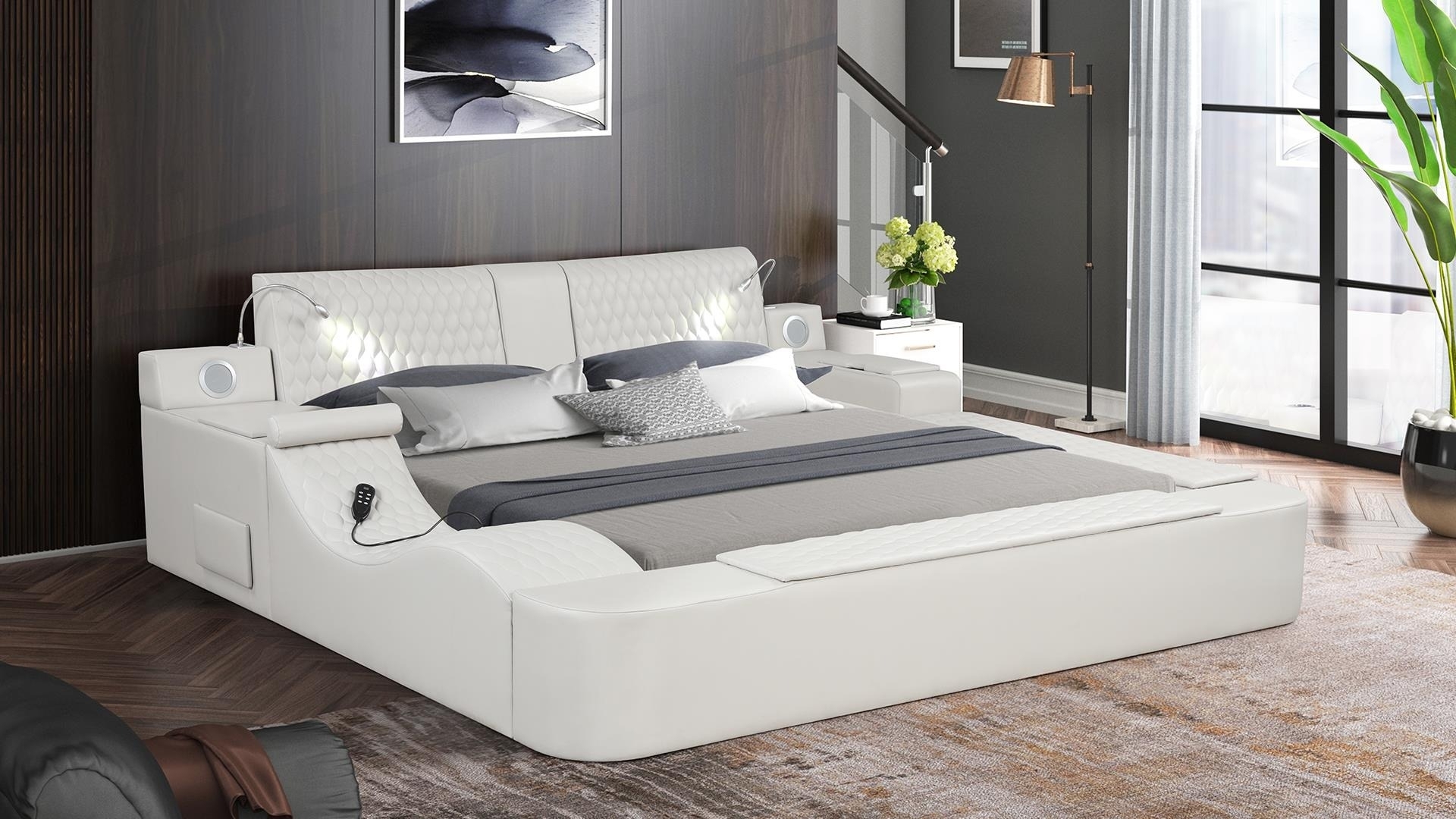 Zoya Fabric Upholstered Bed