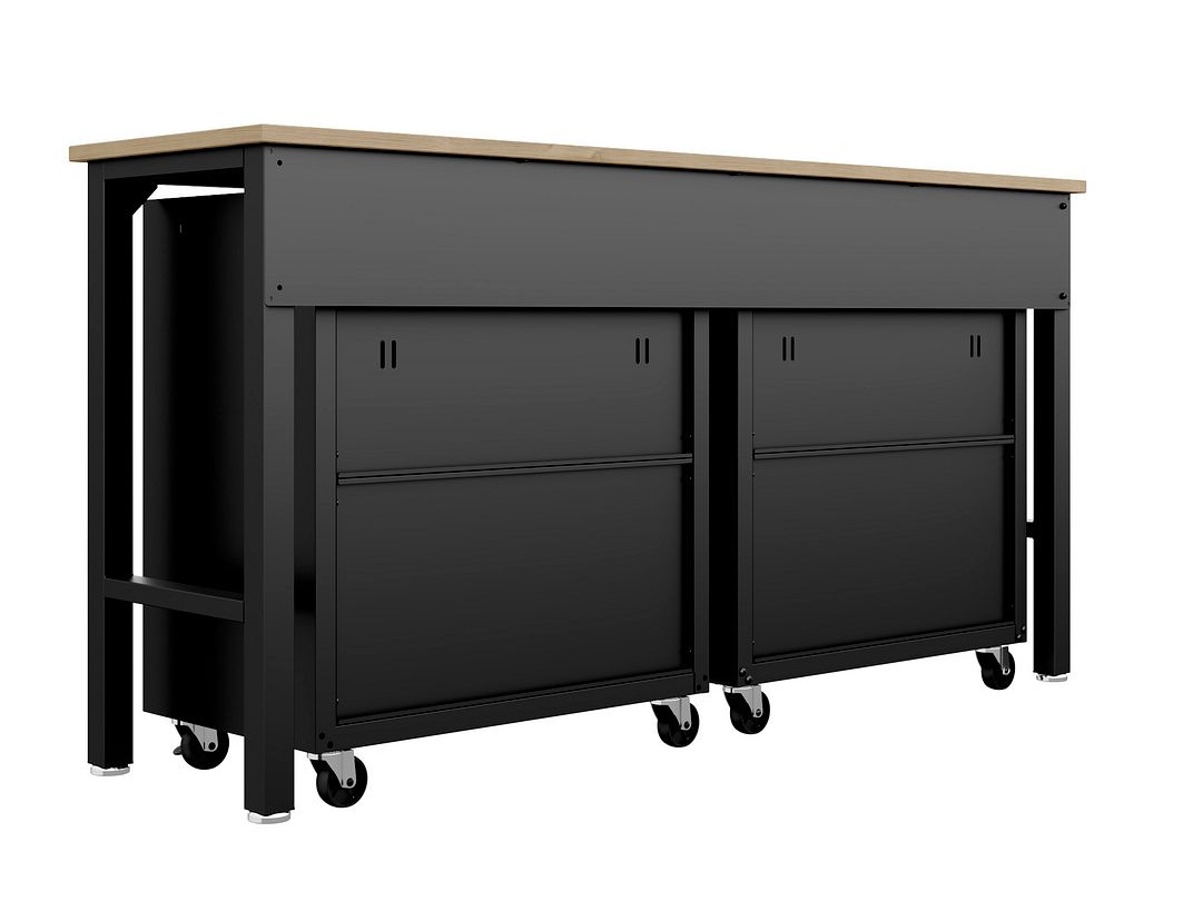 Fortress 3-Piece Textured Metal Garage Storage Set, Composition 3