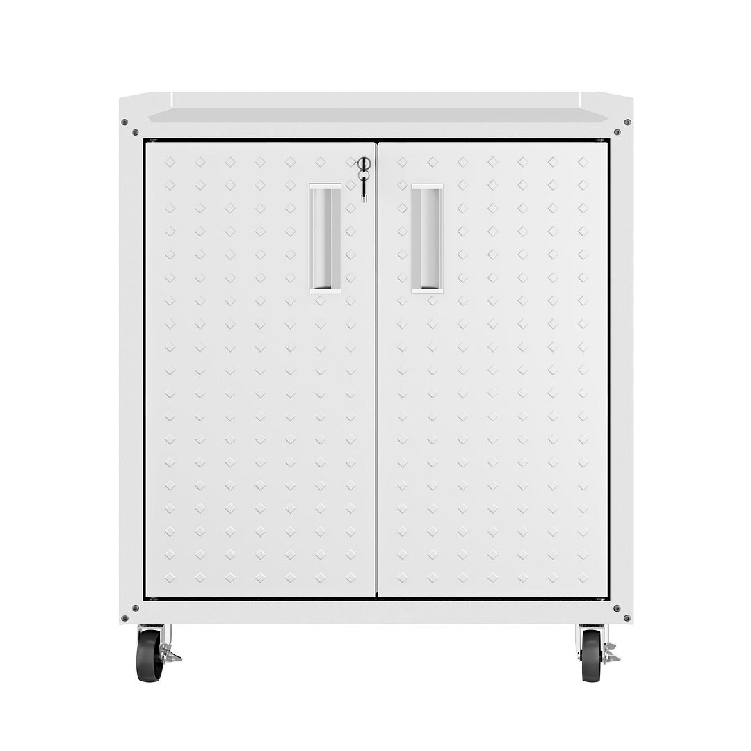 Fortress 3-Piece Textured Metal Garage Storage Set, Composition 3