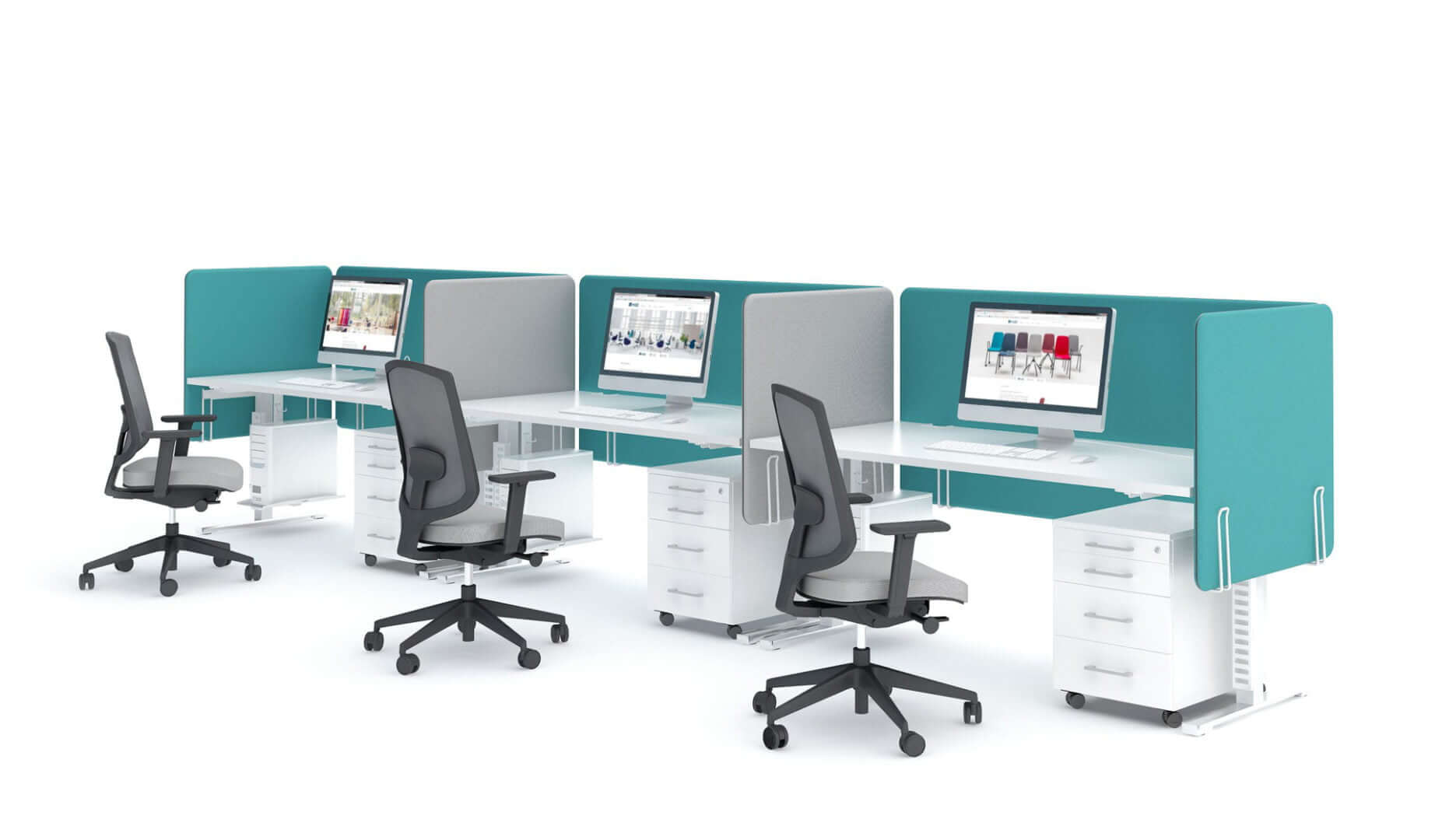 YAN_T MFC Top Rectangular Office Desk