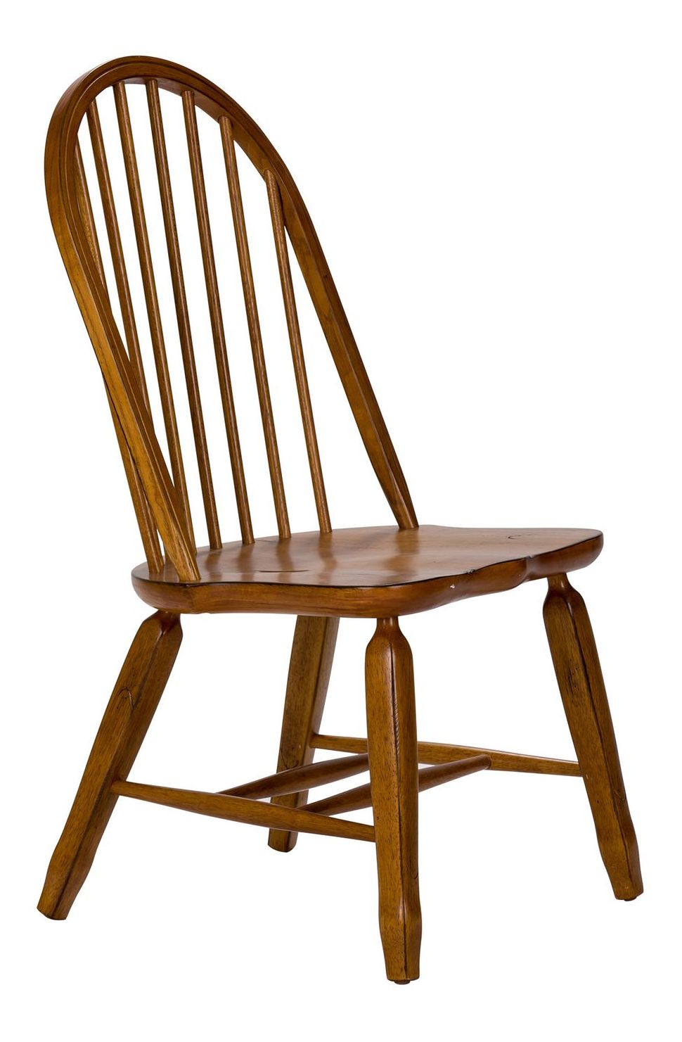 Treasures Bow Back Wood Side Chair - Rustic Oak Set of 2