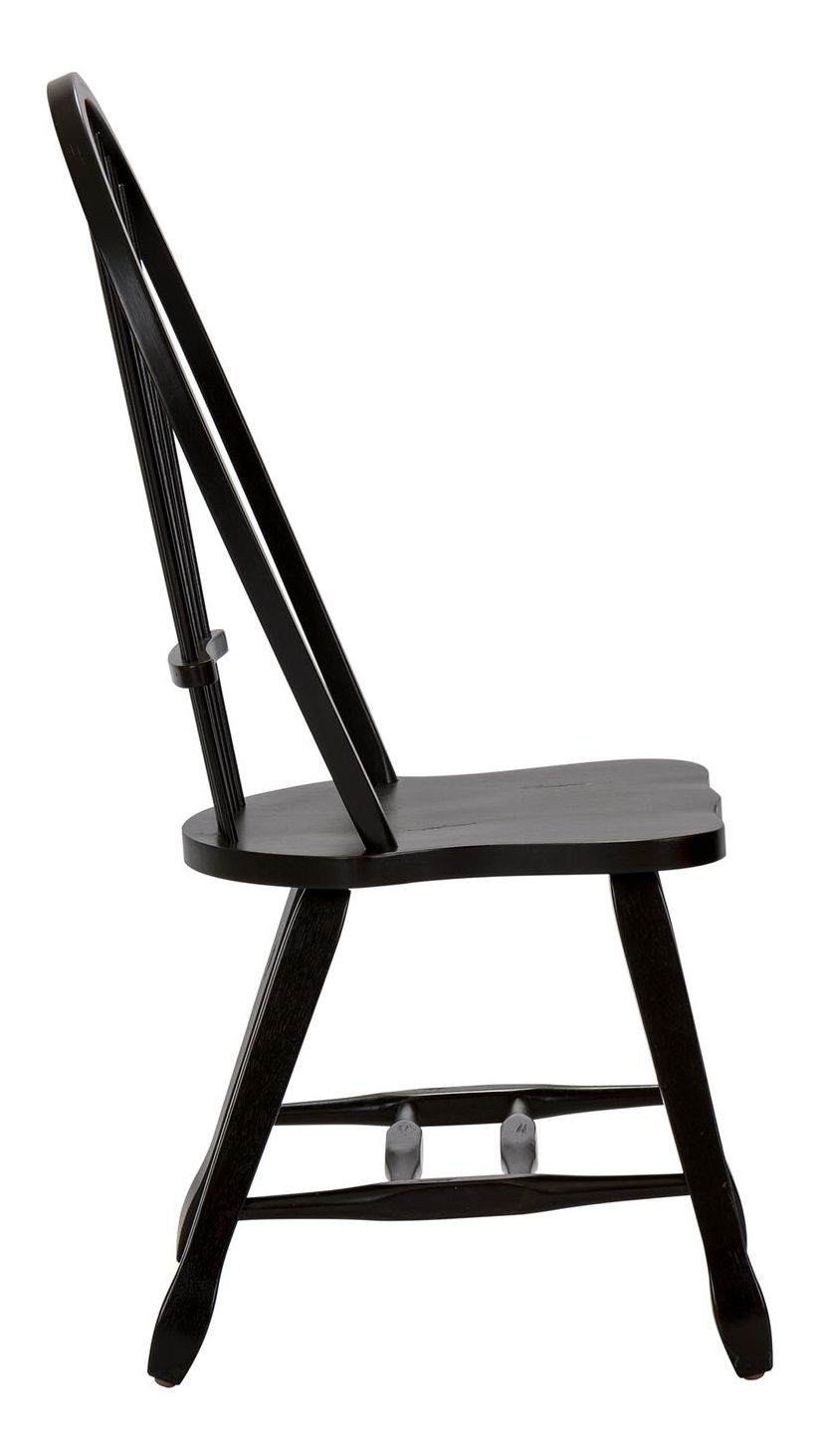 Treasures Sheaf Wood Back Side Chair