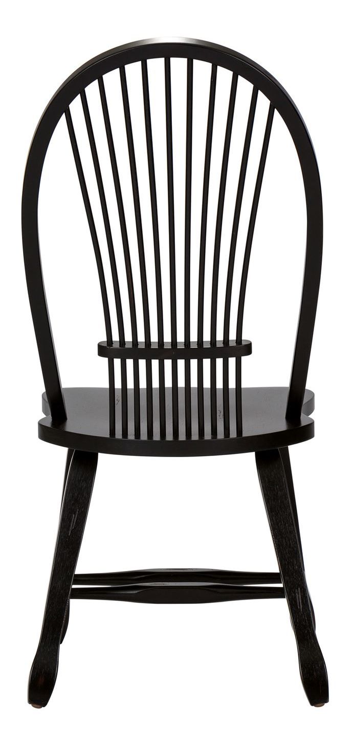 Treasures Sheaf Wood Back Side Chair