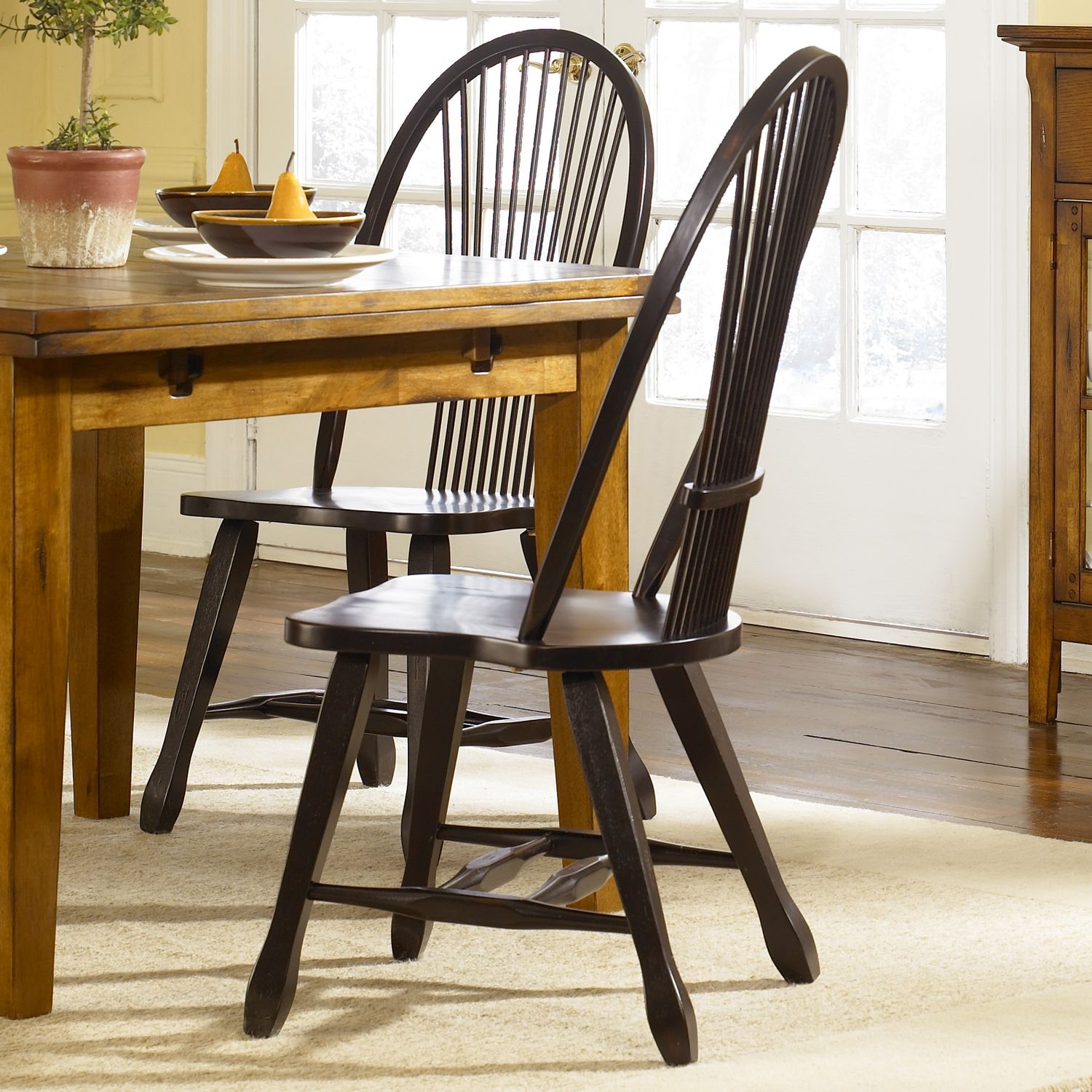 Treasures Rectangular Extendable Dining Set - Rustic Oak