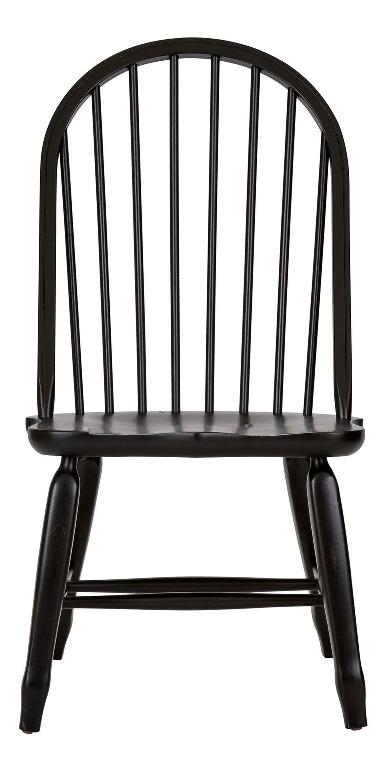 Treasures Bow Wood Back Side Chair