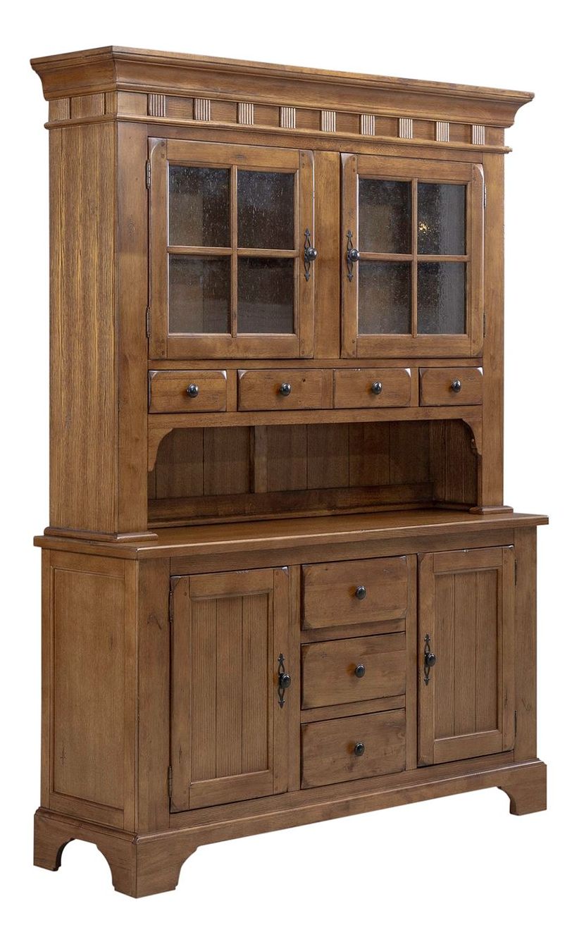 Treasures Rectangular Extendable Dining Set - Rustic Oak