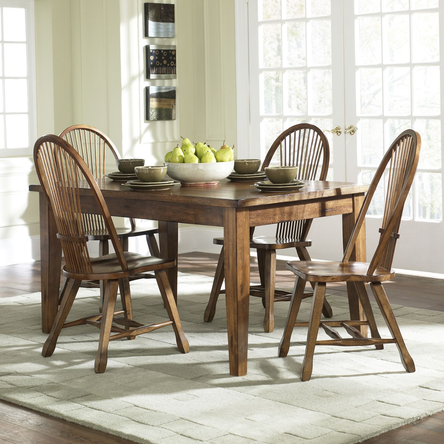 Treasures Rectangular Wood Dining Table 