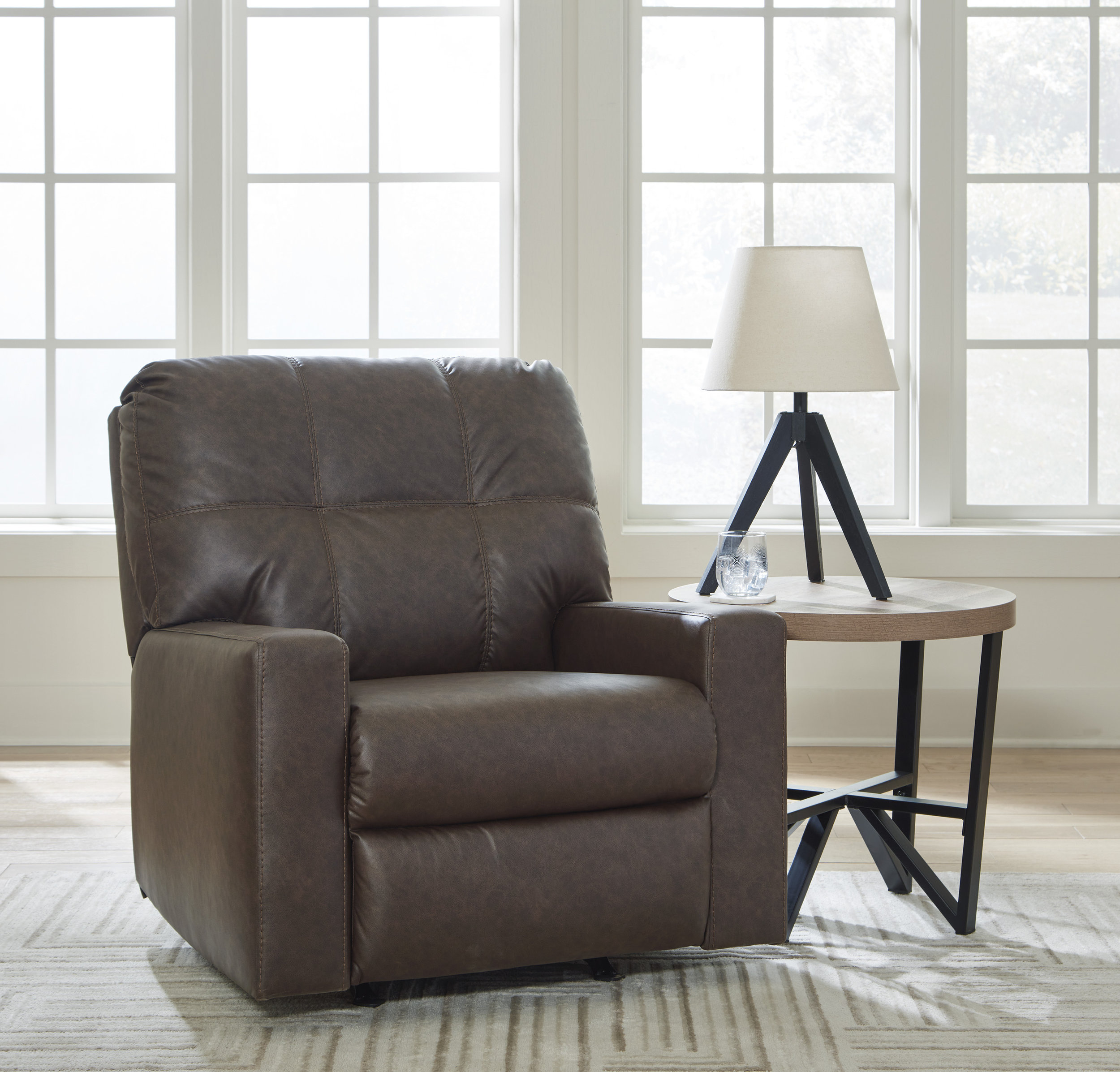 Barlin Mills Faux Leather Rocker Recliner