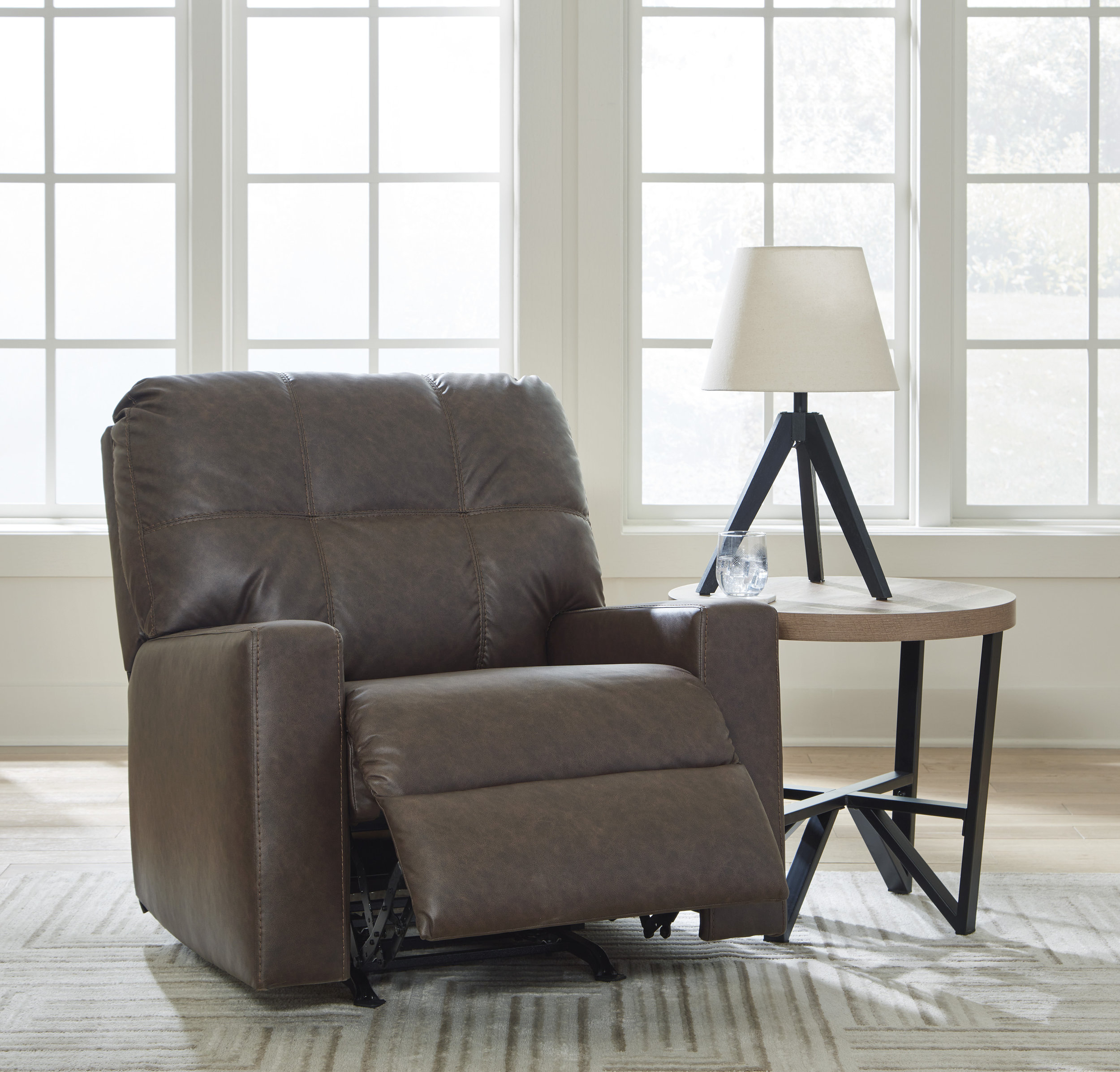Barlin Mills Faux Leather Rocker Recliner