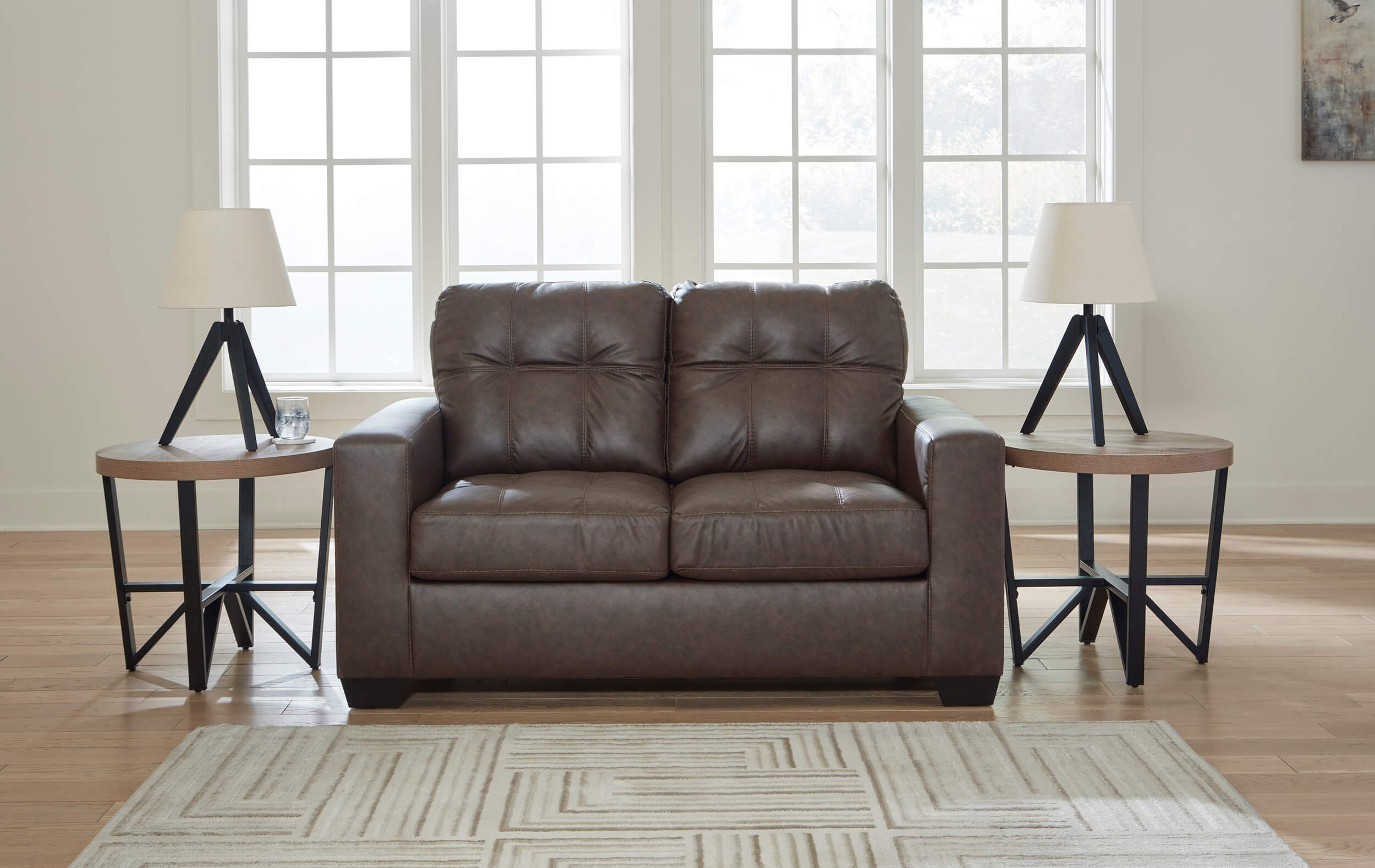 SM Barlin Mills PU Loveseat