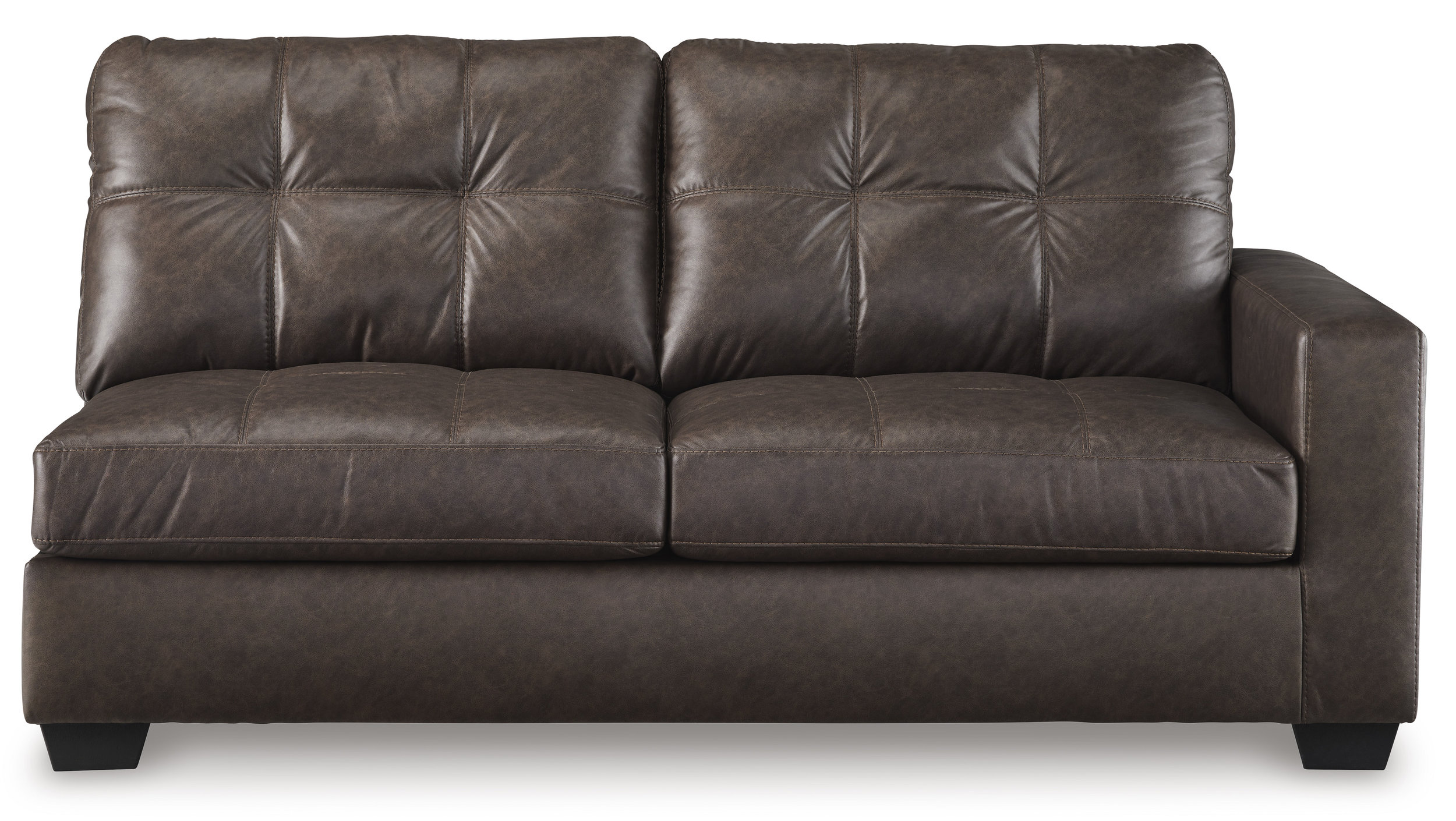 Barlin Mills Faux Leather Left Arm Facing 2-Piece Sectional w/Chaise