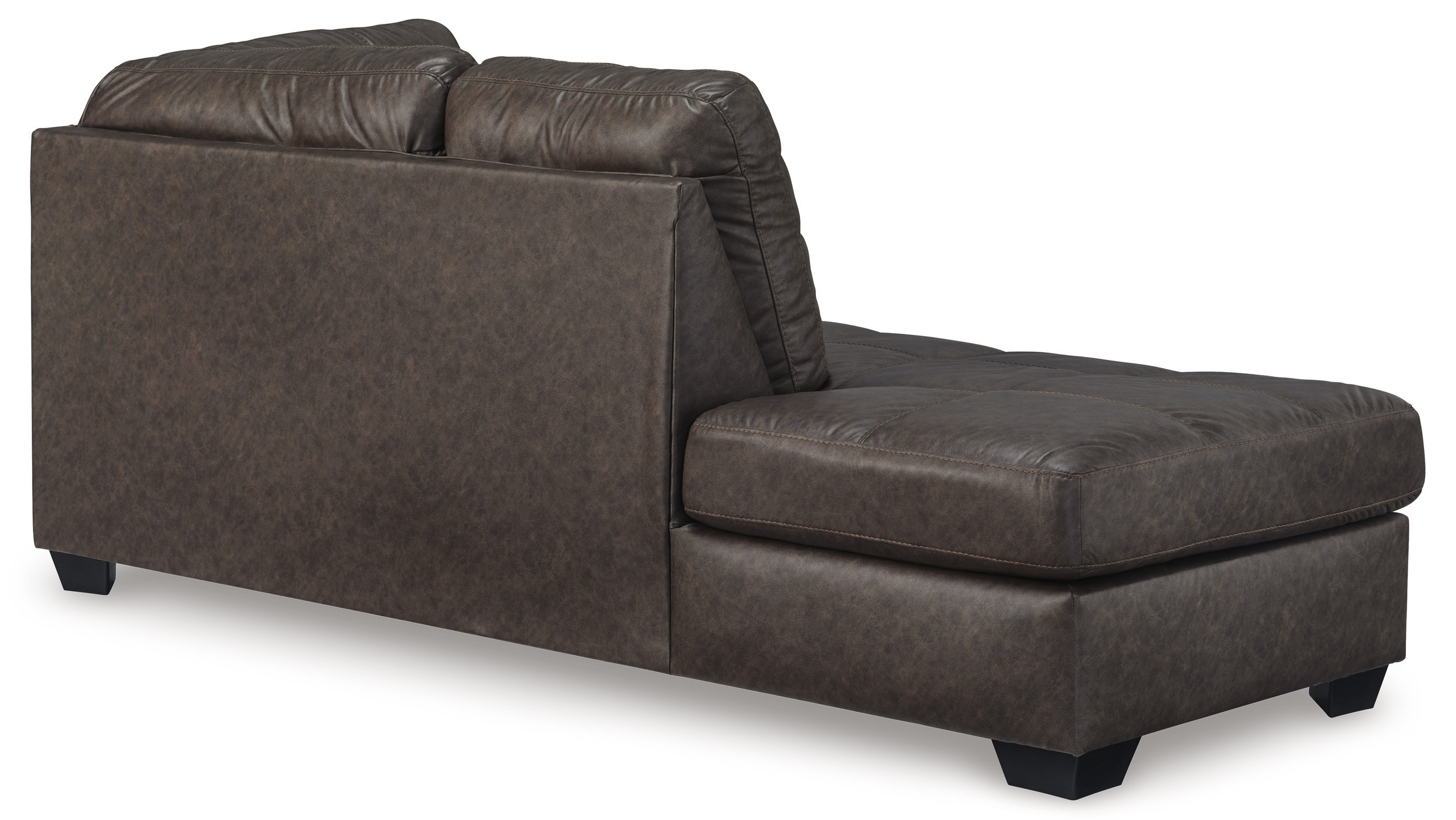 Barlin Mills Faux Leather Left Arm Facing 2-Piece Sectional w/Chaise