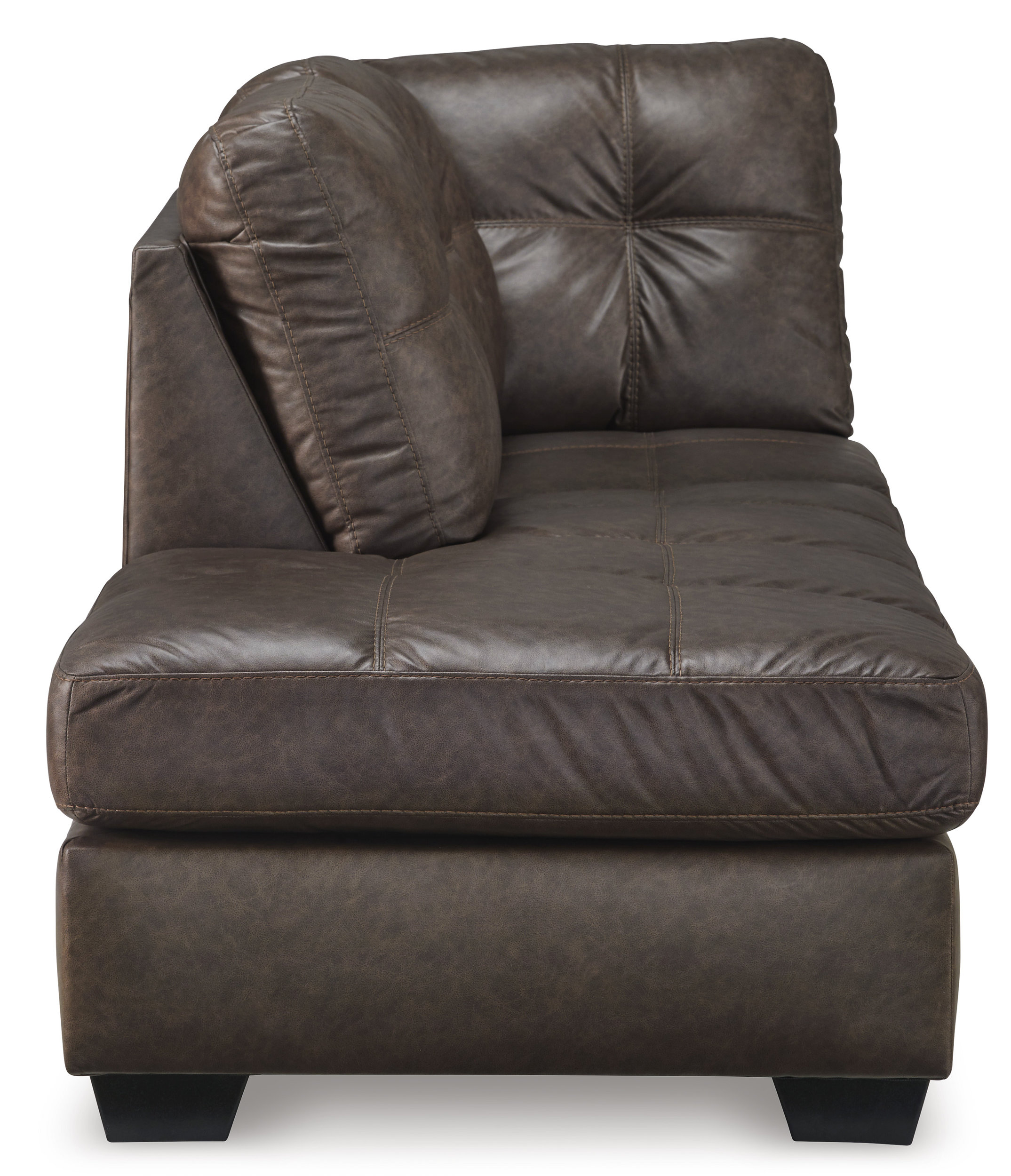 Barlin Mills Faux Leather Left Arm Facing 2-Piece Sectional w/Chaise