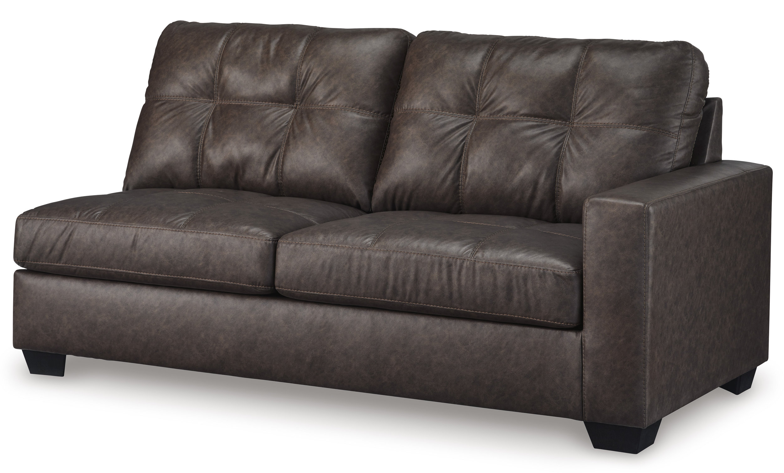 Barlin Mills Faux Leather Left Arm Facing 2-Piece Sectional w/Chaise