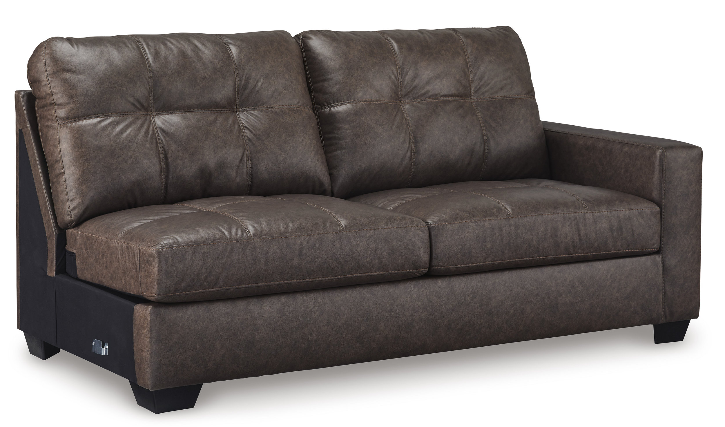 Barlin Mills Faux Leather Left Arm Facing 2-Piece Sectional w/Chaise