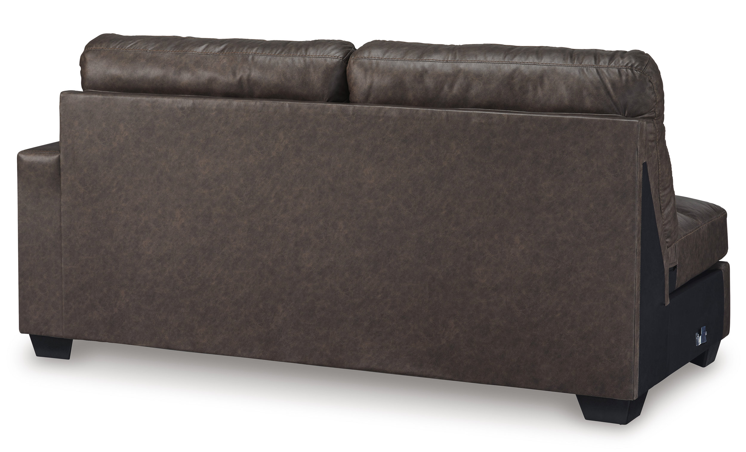 Barlin Mills Faux Leather Left Arm Facing 2-Piece Sectional w/Chaise