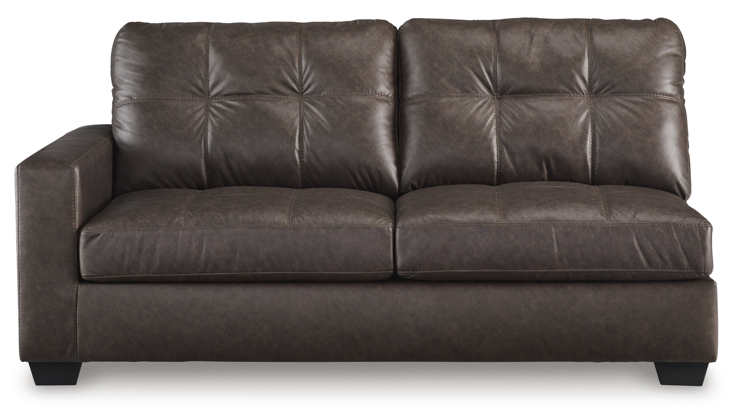 Barlin Mills Faux Leather Right Arm Facing 2-Piece Sectional w/Chaise