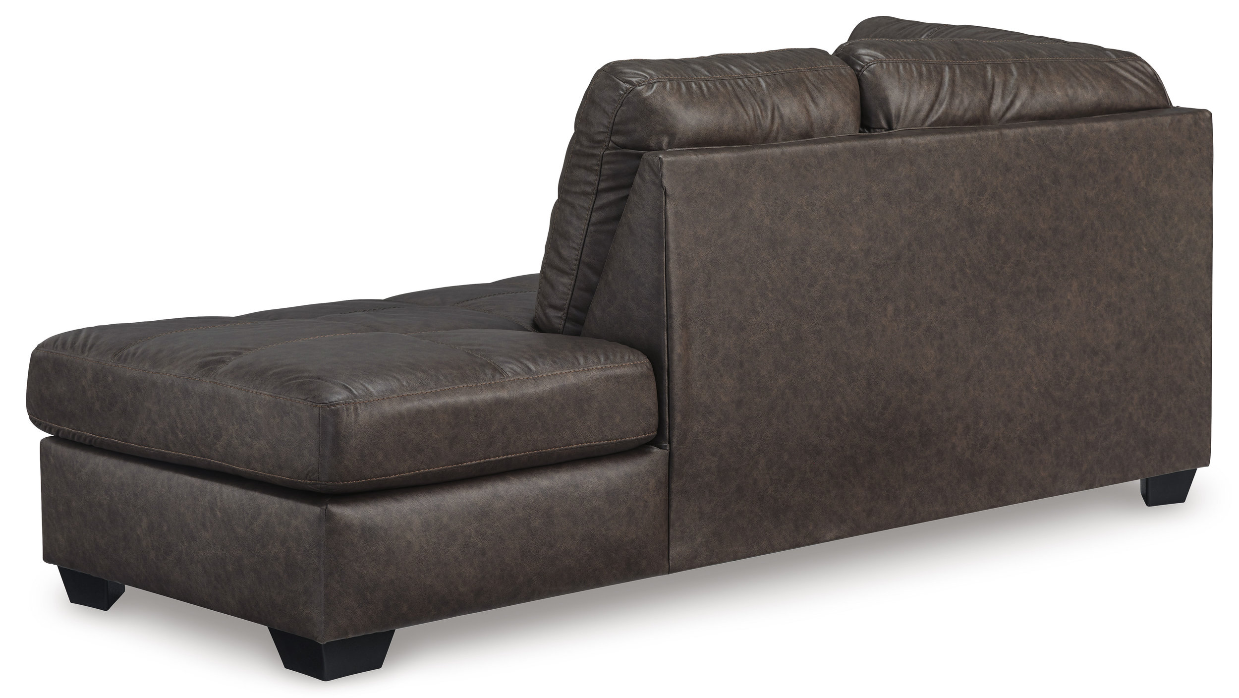 Barlin Mills Faux Leather Right Arm Facing 2-Piece Sectional w/Chaise