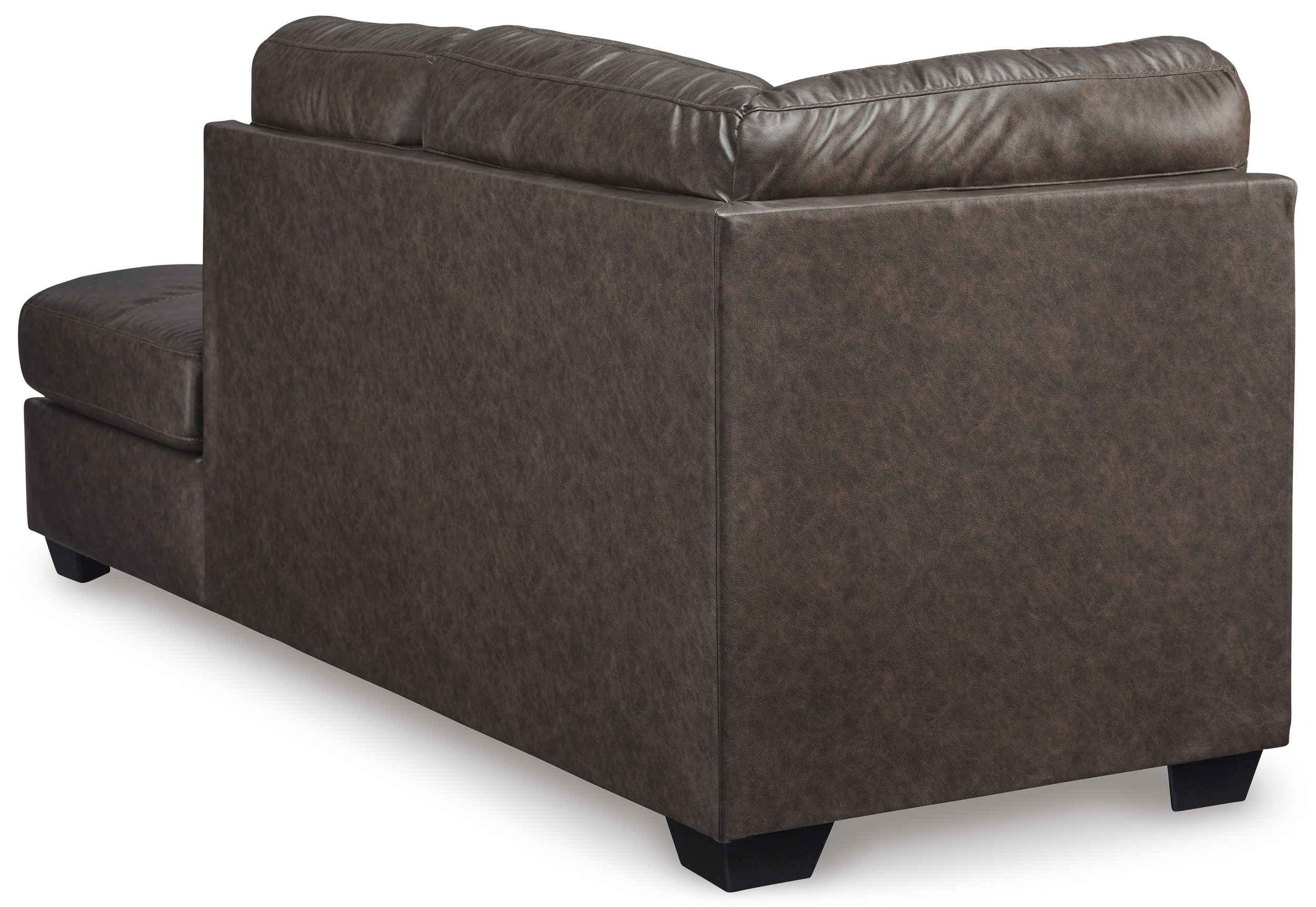 Barlin Mills Faux Leather Right Arm Facing 2-Piece Sectional w/Chaise