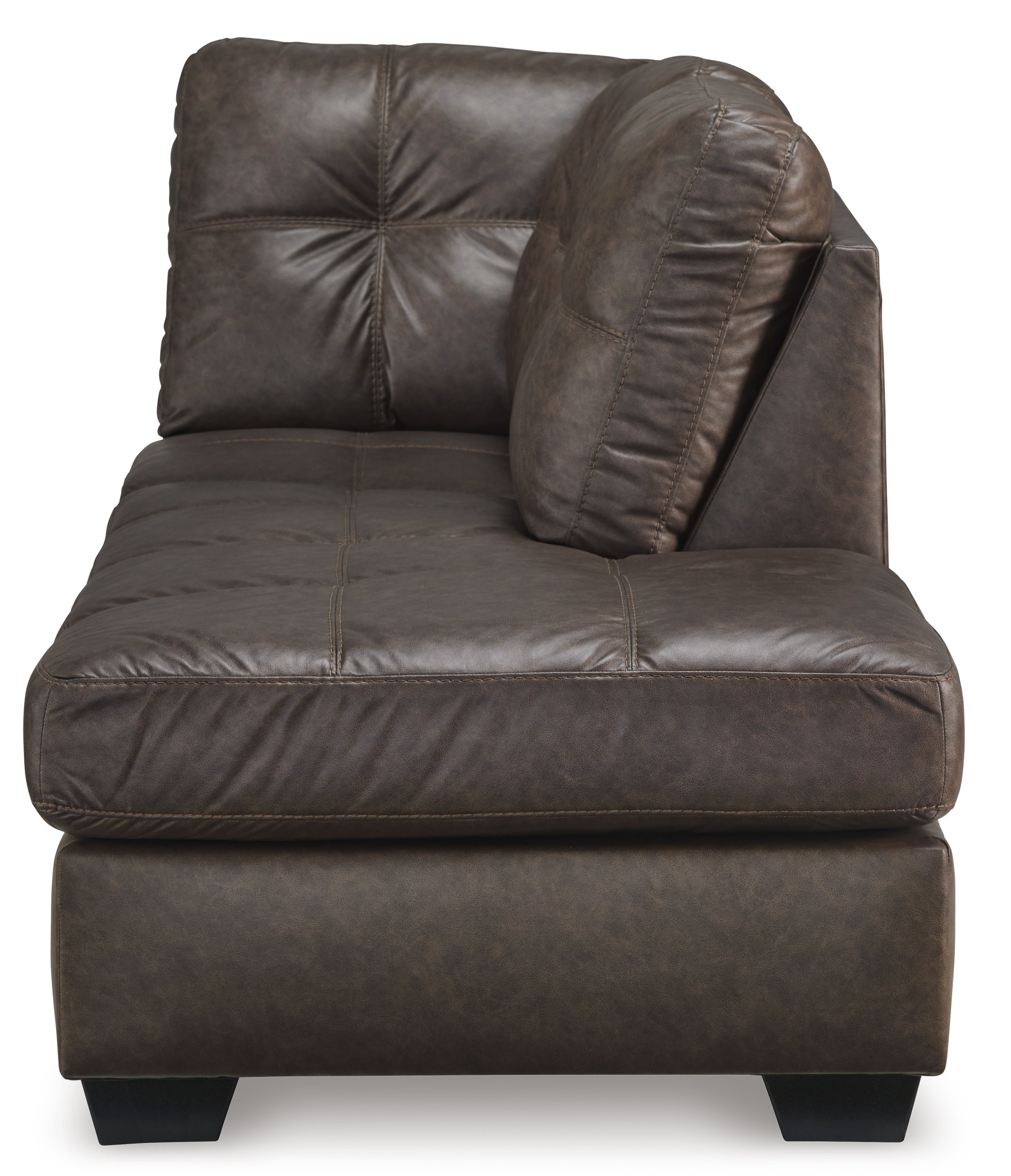 Barlin Mills Faux Leather Right Arm Facing 2-Piece Sectional w/Chaise
