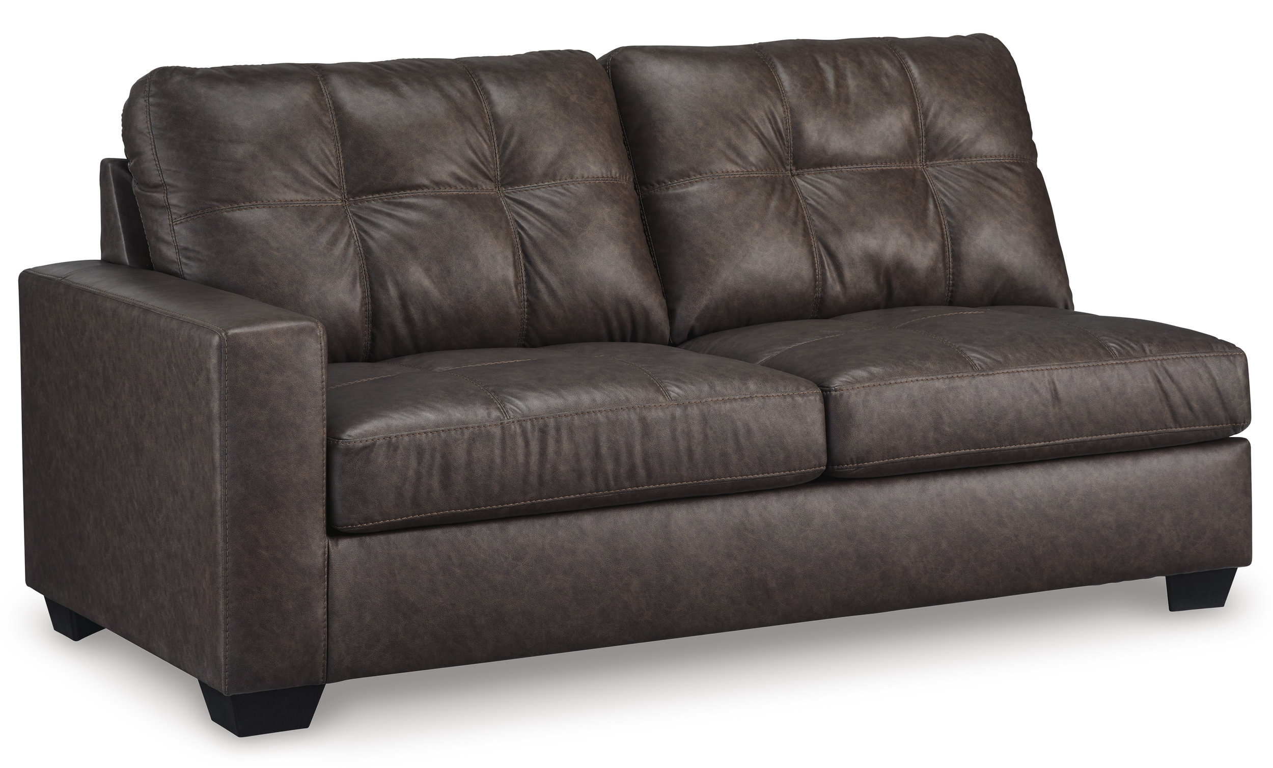 Barlin Mills Faux Leather Right Arm Facing 2-Piece Sectional w/Chaise