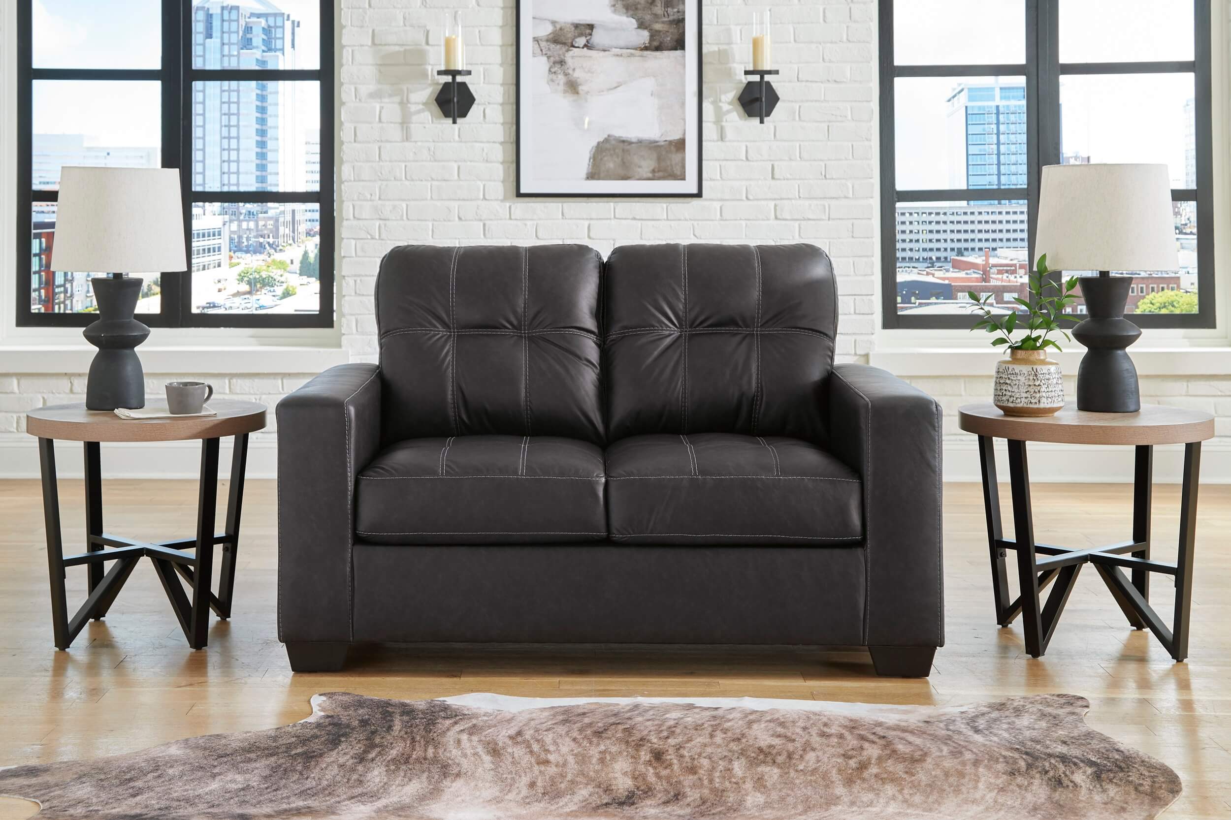 SM Barlin Mills PU Loveseat