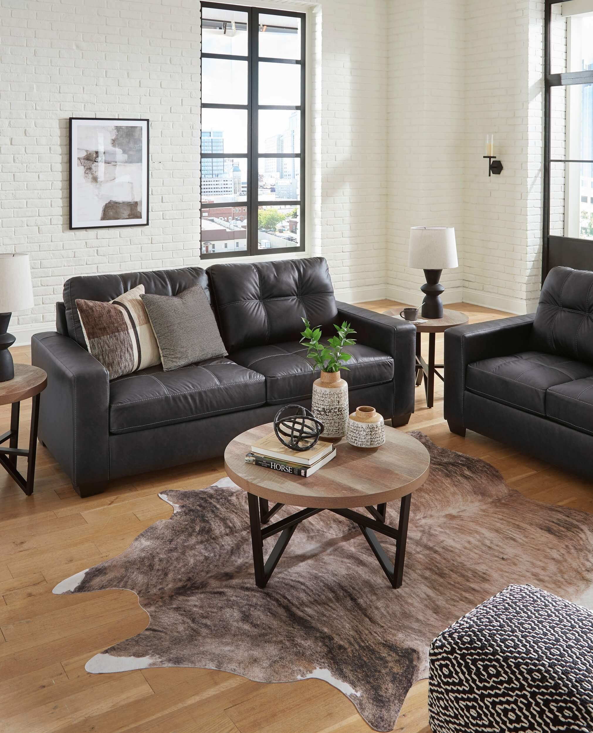 SM Barlin Mills PU Sofa