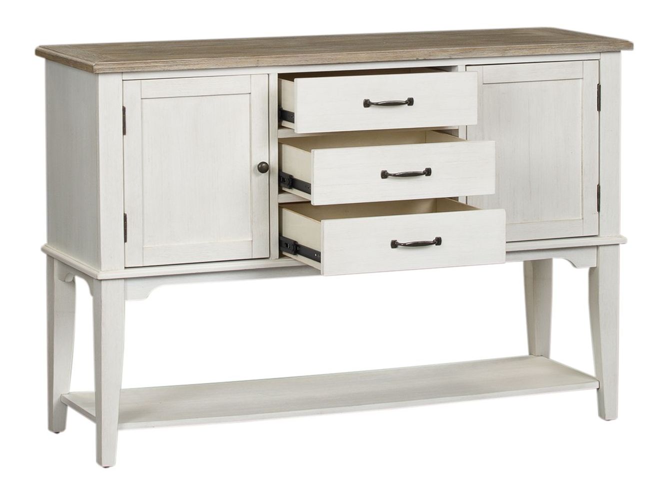 Summerville Two-Tone Extendable Dining Set | Liberty Furniture