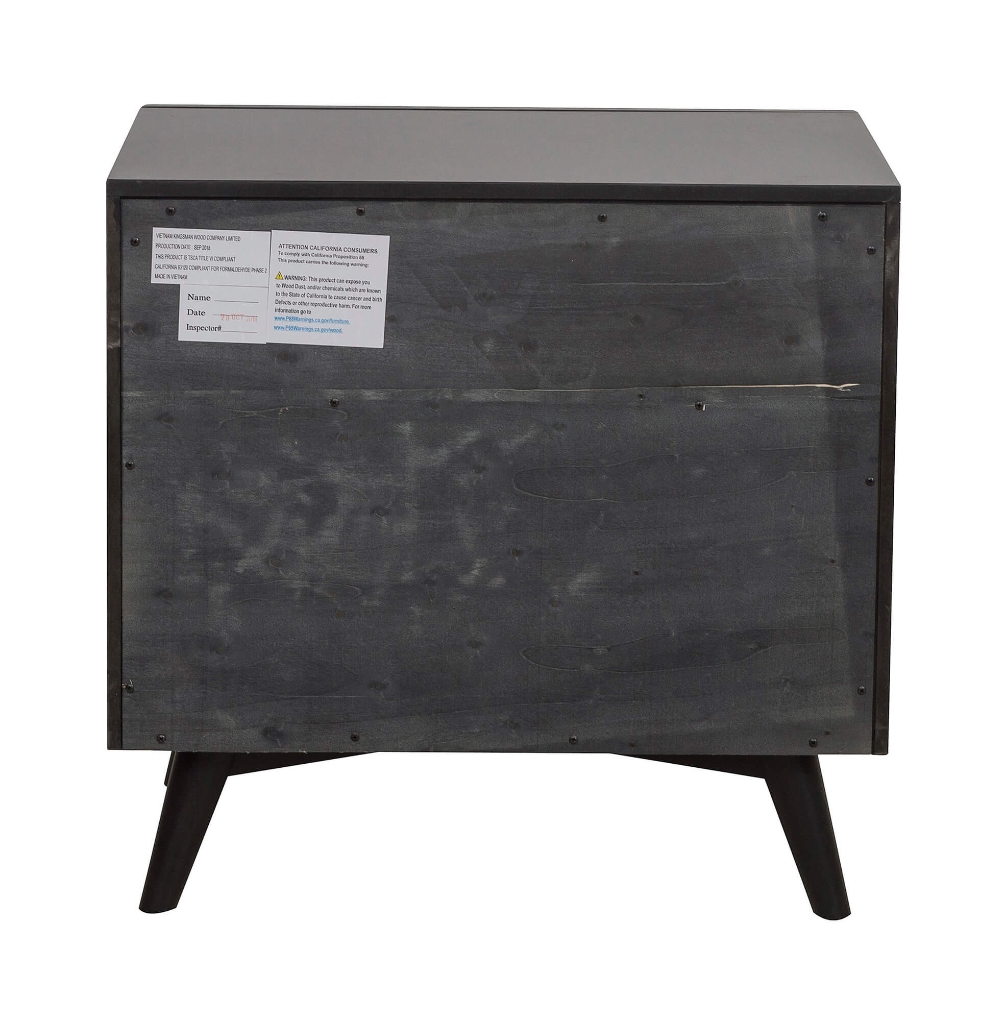 Raku Wood/Wood Veneer Nightstand