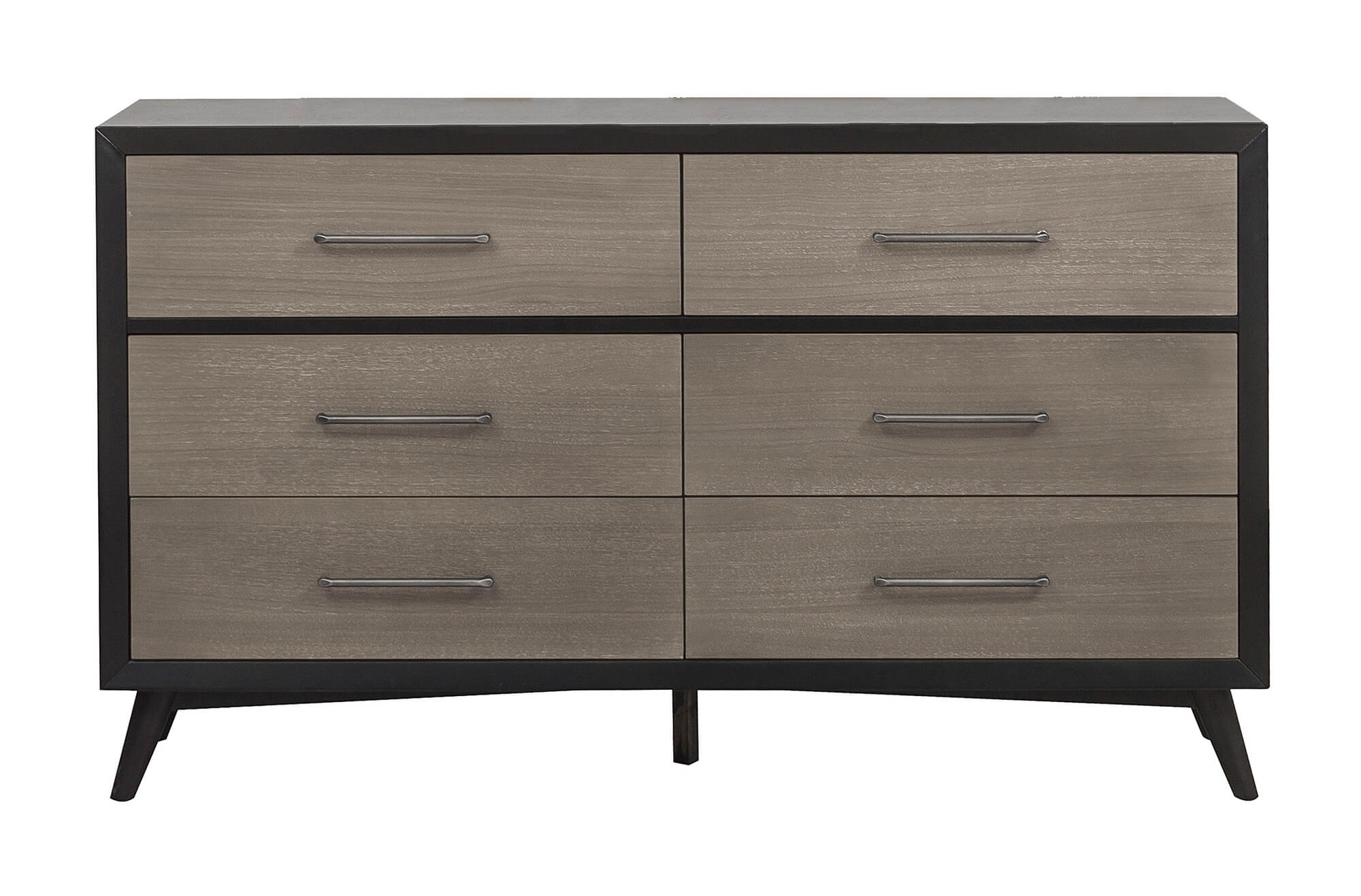 Raku Wood/Wood Veneer Veneer Storage Platform Bedroom Set