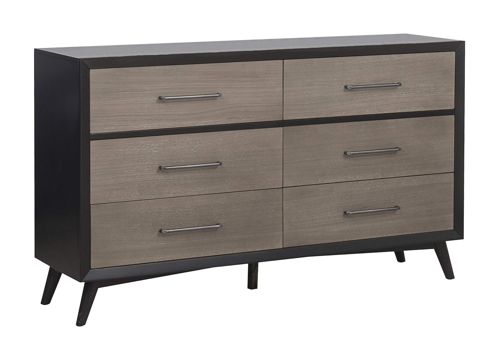 Raku Wood/Wood Veneer Veneer Storage Platform Bedroom Set