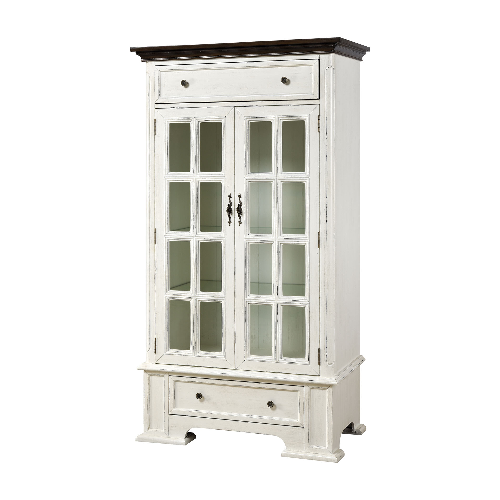 Hartford 2-Door 2-Drawer Cabinet w/3 Inner Shelves