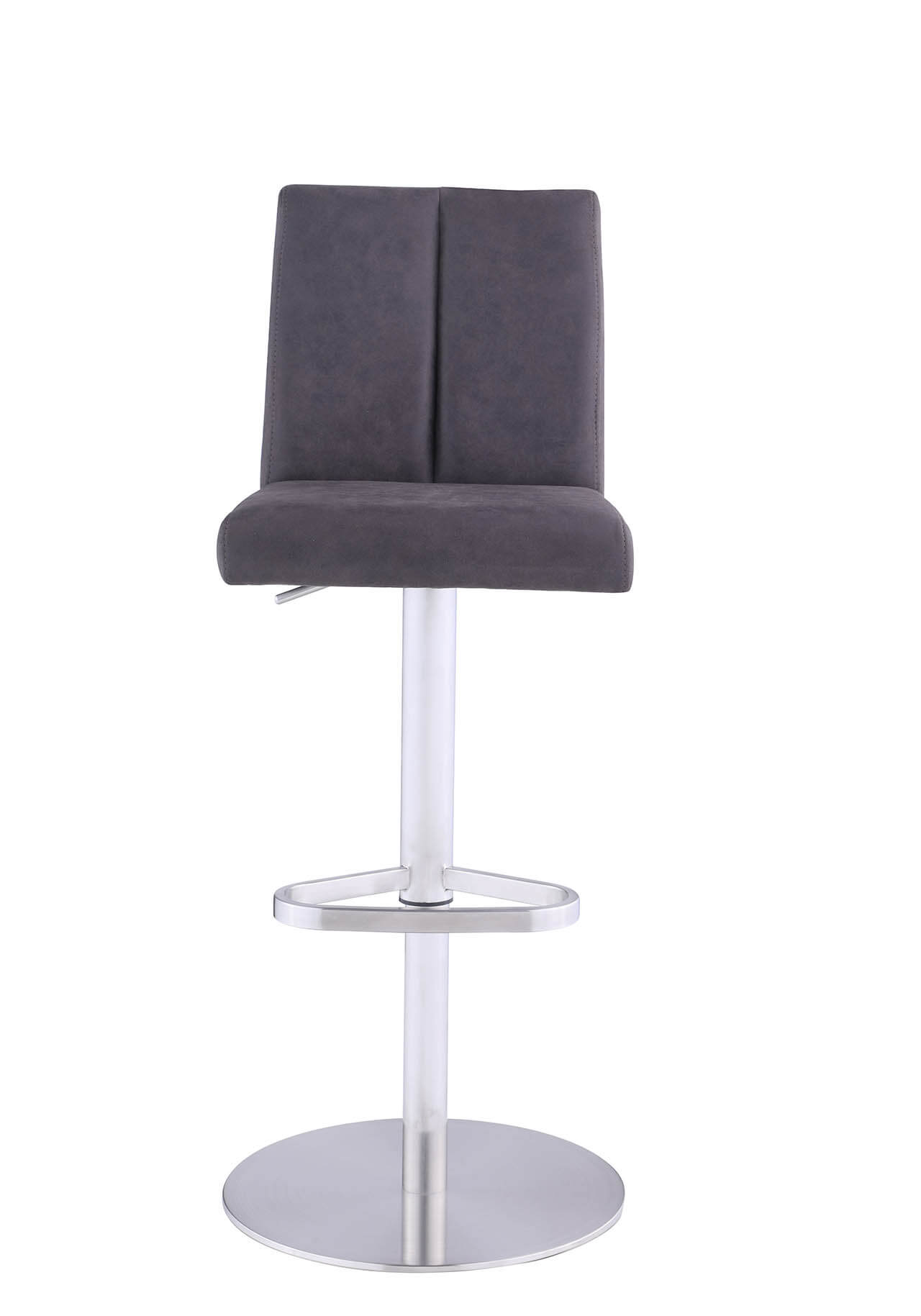 1713 Modern High Back Adjustable Swivel Fabric Stool