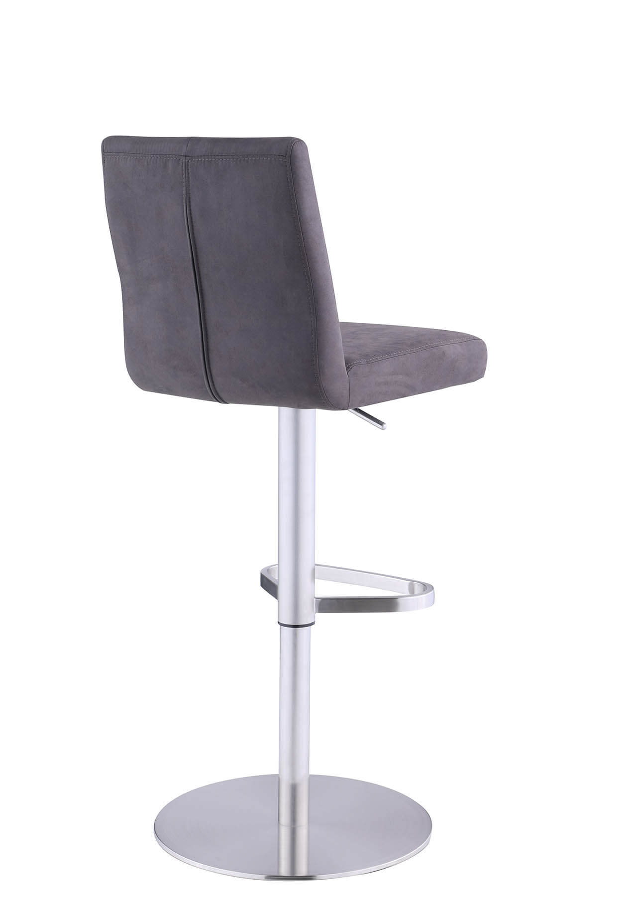 1713 Modern High Back Adjustable Swivel Fabric Stool