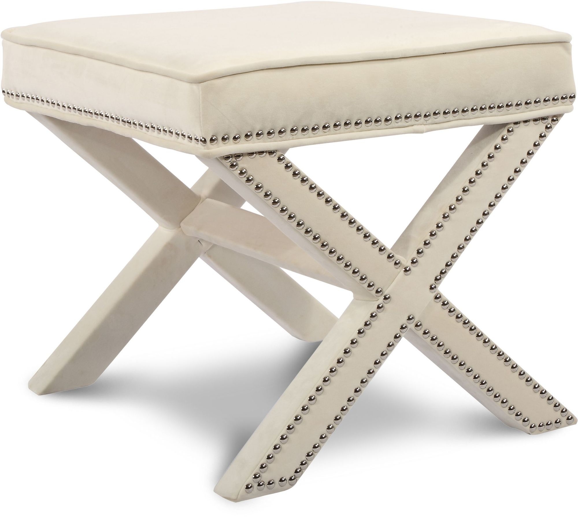 Nixon Velvet Ottoman/Bench
