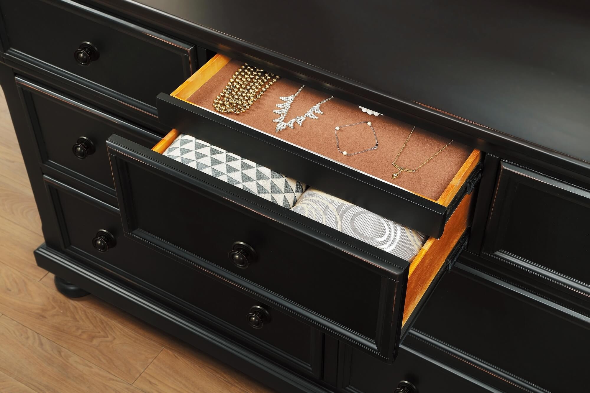 Laurelin Wood Dresser w/ Hidden Drawer