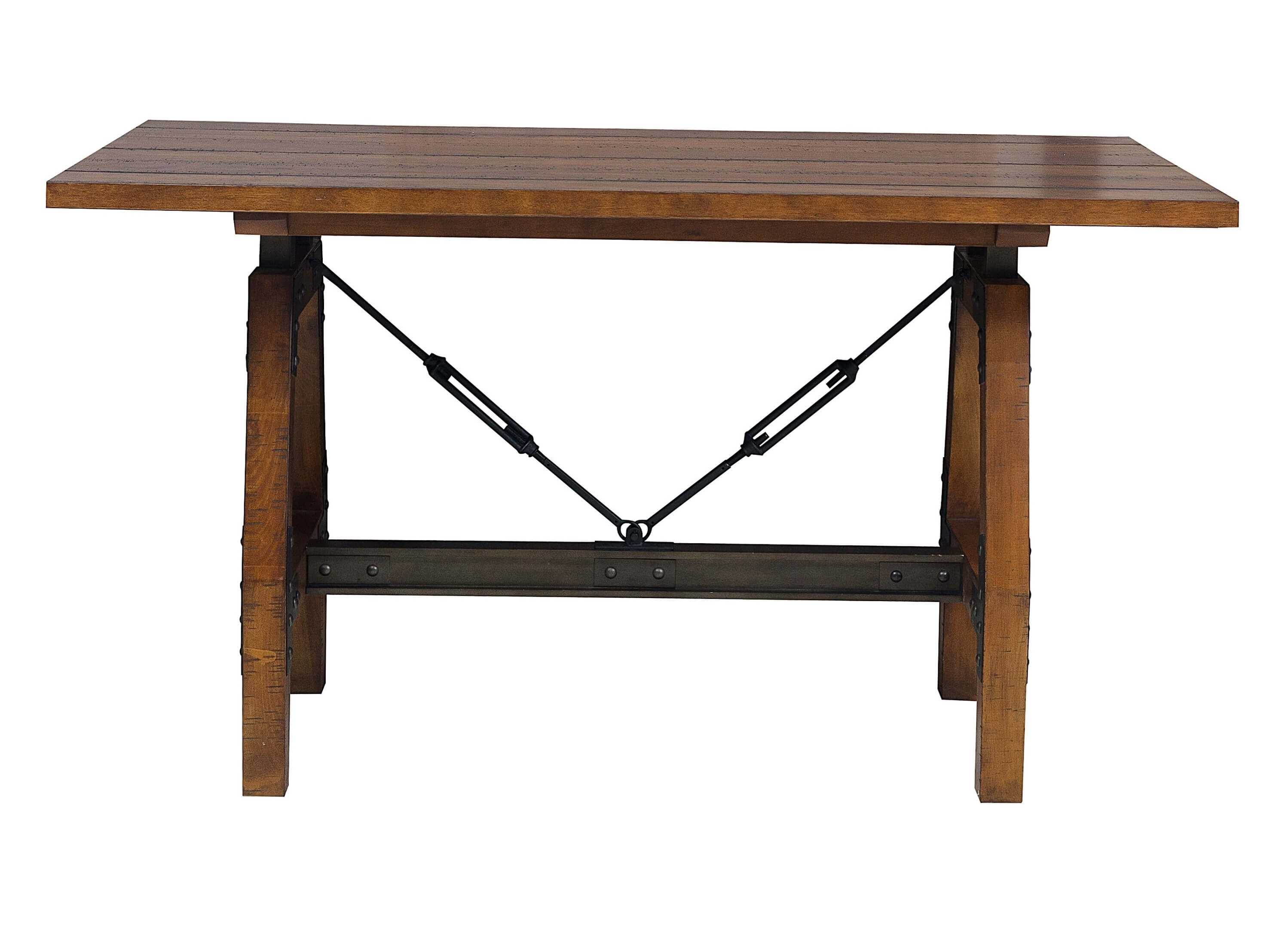 Holverson Industrial Wood Counter Dining Table