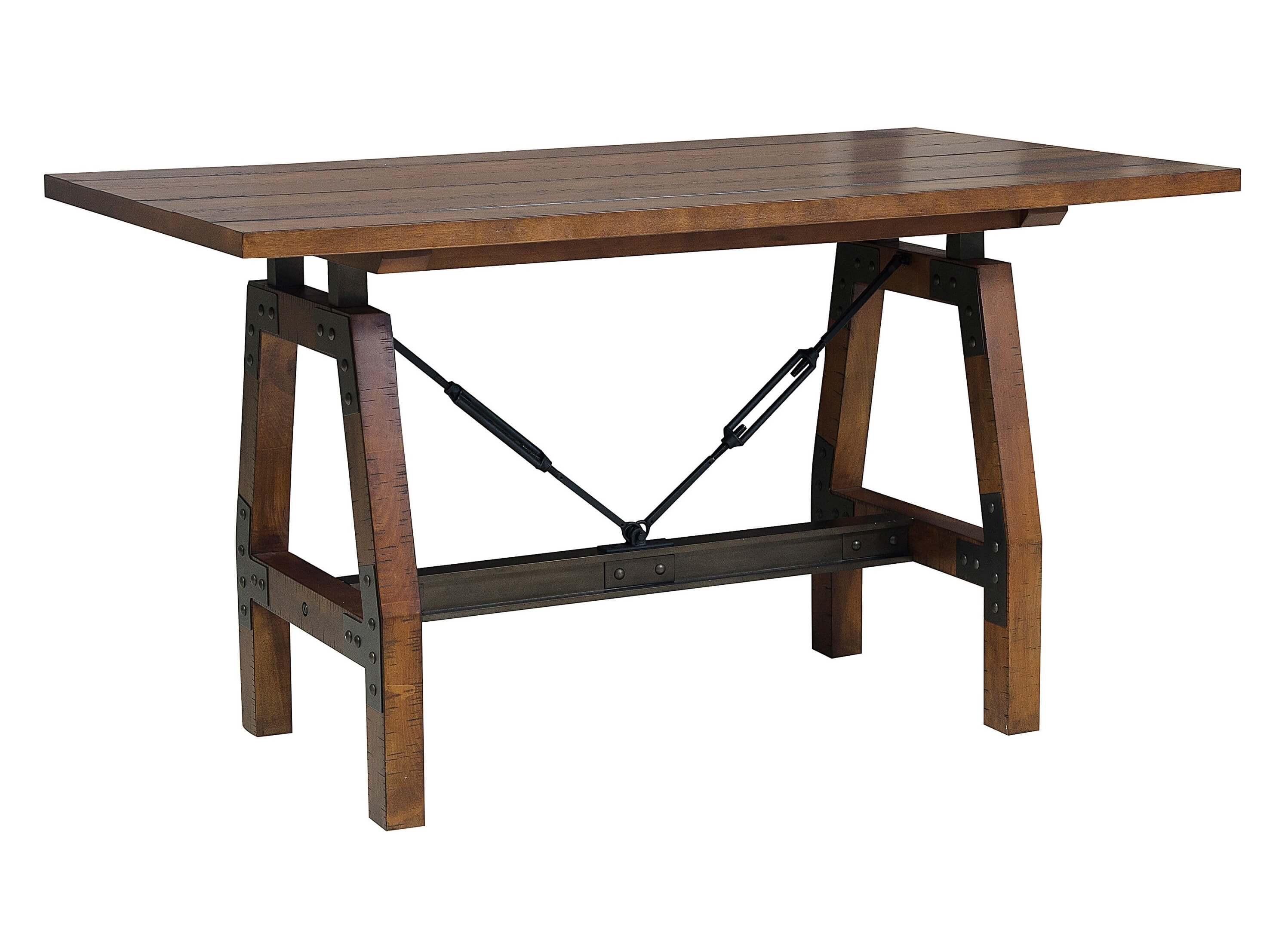 Holverson Industrial Wood Counter Dining Table