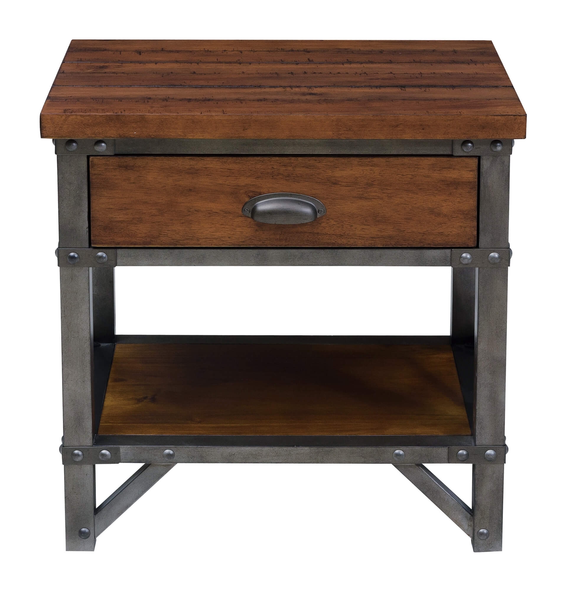 Holverson Wood/Wood Veneer Platform Bedroom Set