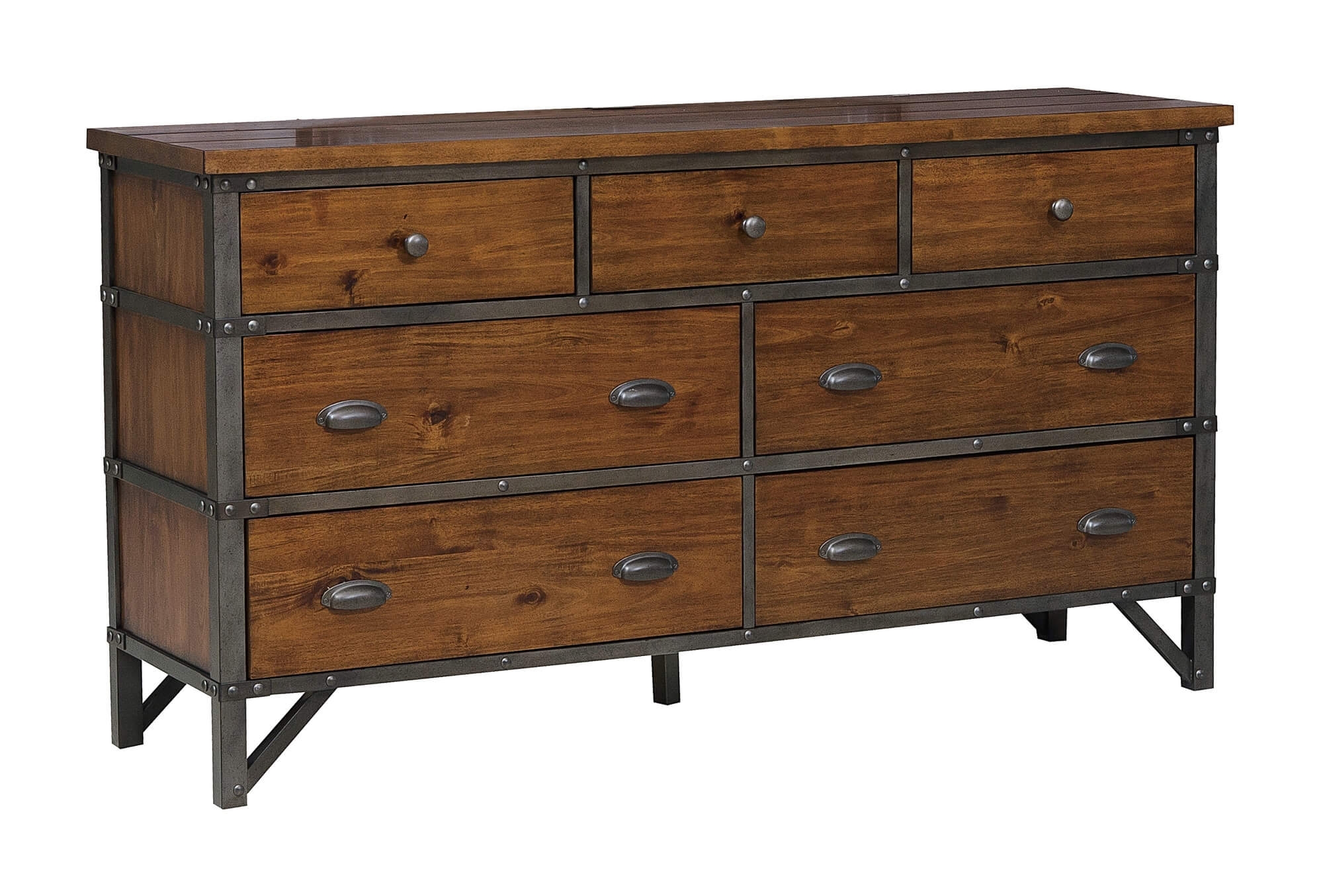 Holverson Wood/Wood Veneer Dresser
