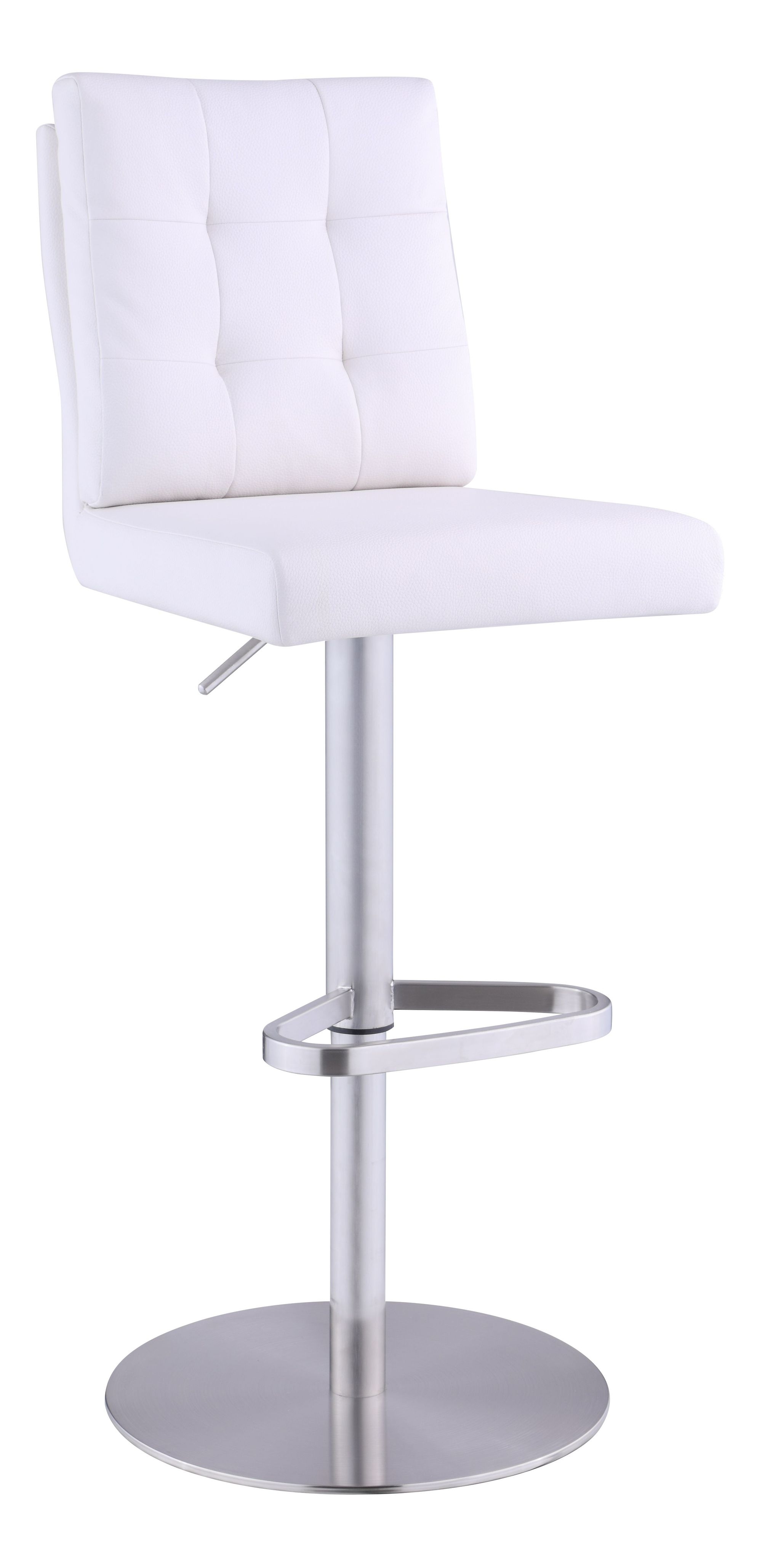1716 Tufted Back Adjustable Height Swivel Stool