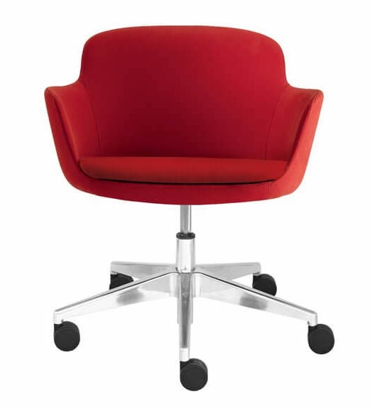 Danae Red Armchair 5-star Base