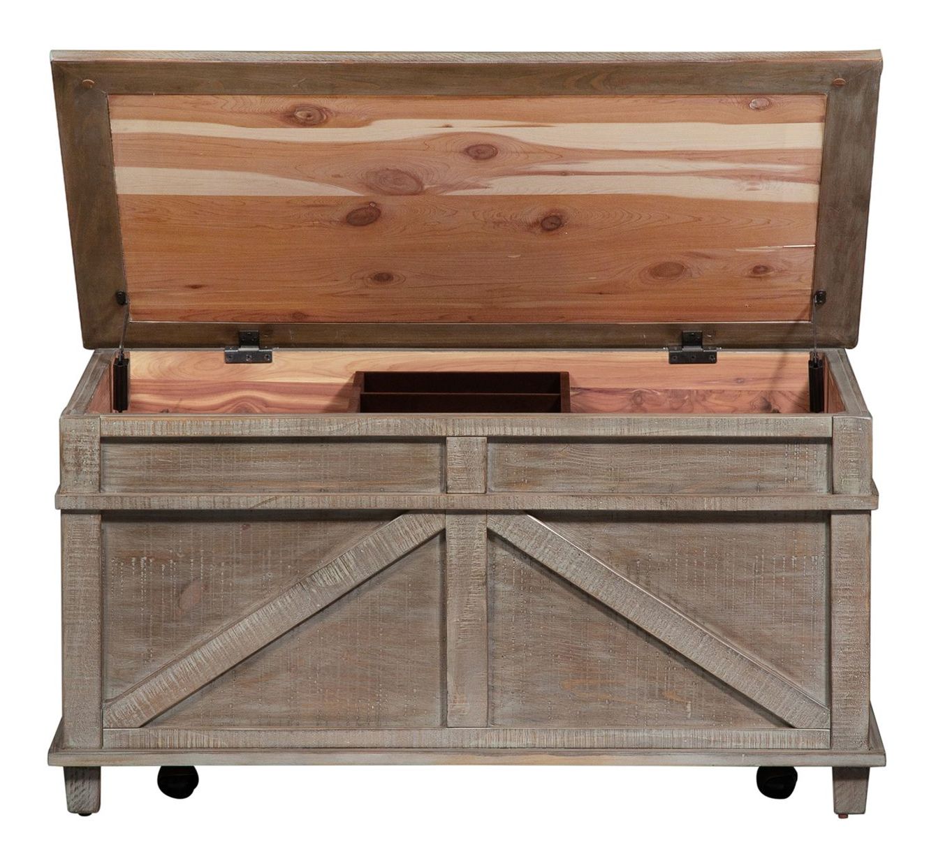 Parkland Falls Wood Storage Trunk