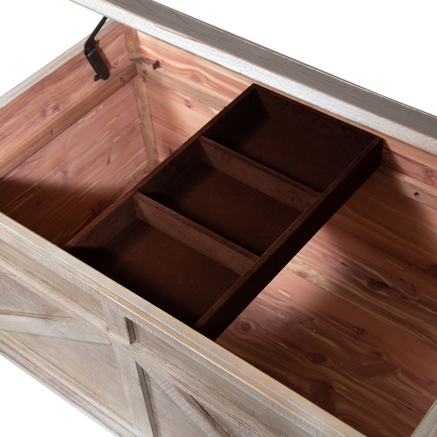 Parkland Falls Wood Storage Trunk