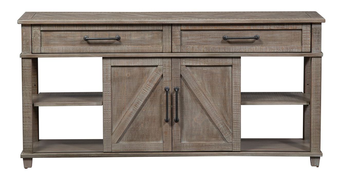 Parkland Falls Lift Top Cocktail Table Set - Weathered Taupe