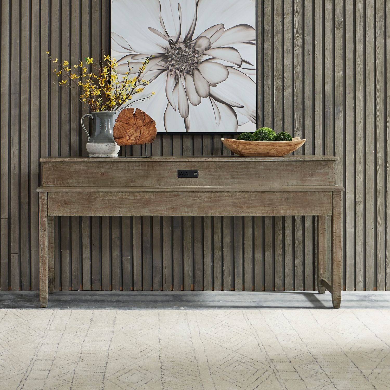 Parkland Falls Lift Top Cocktail Table Set - Weathered Taupe