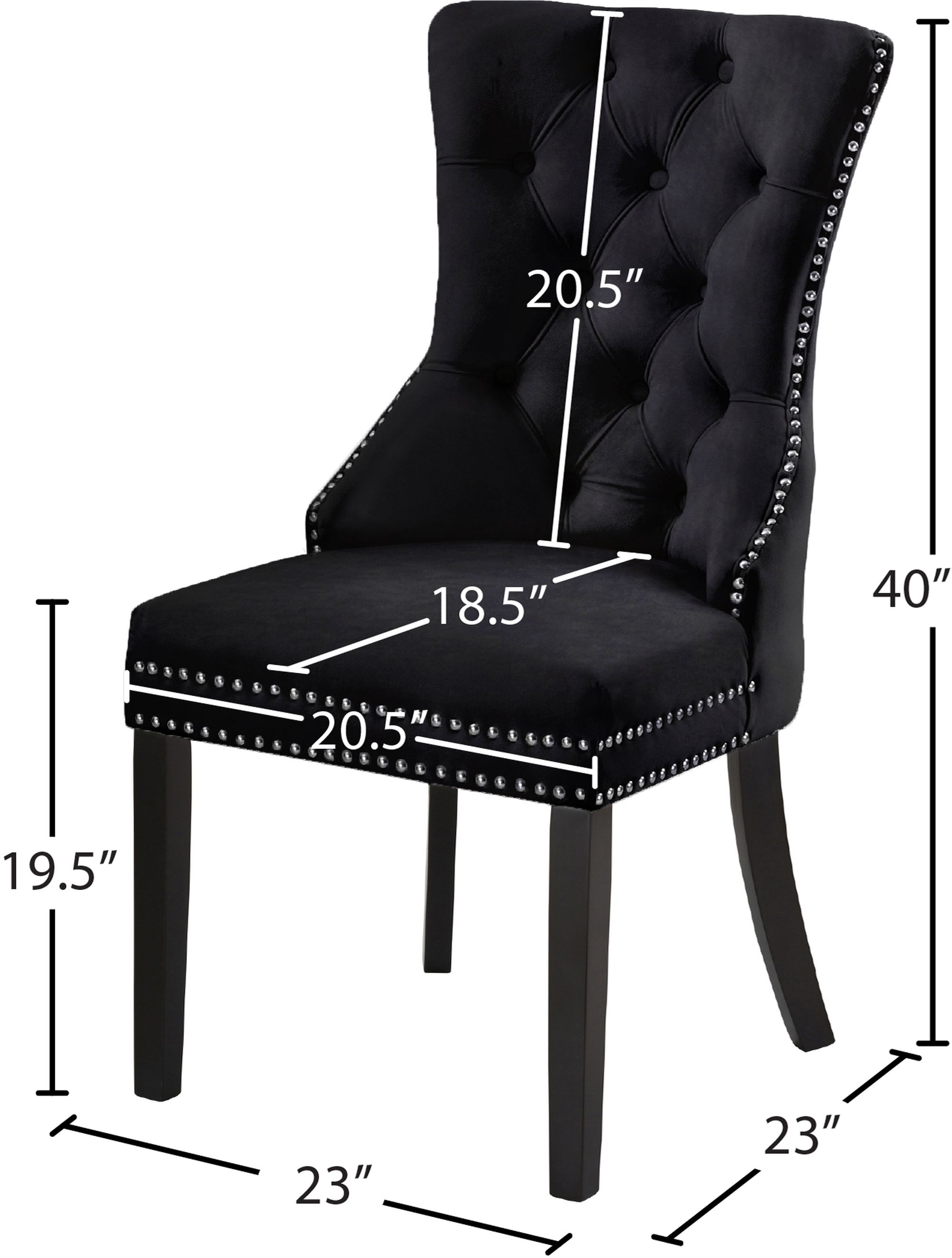 Nikki Velvet Dining Chair